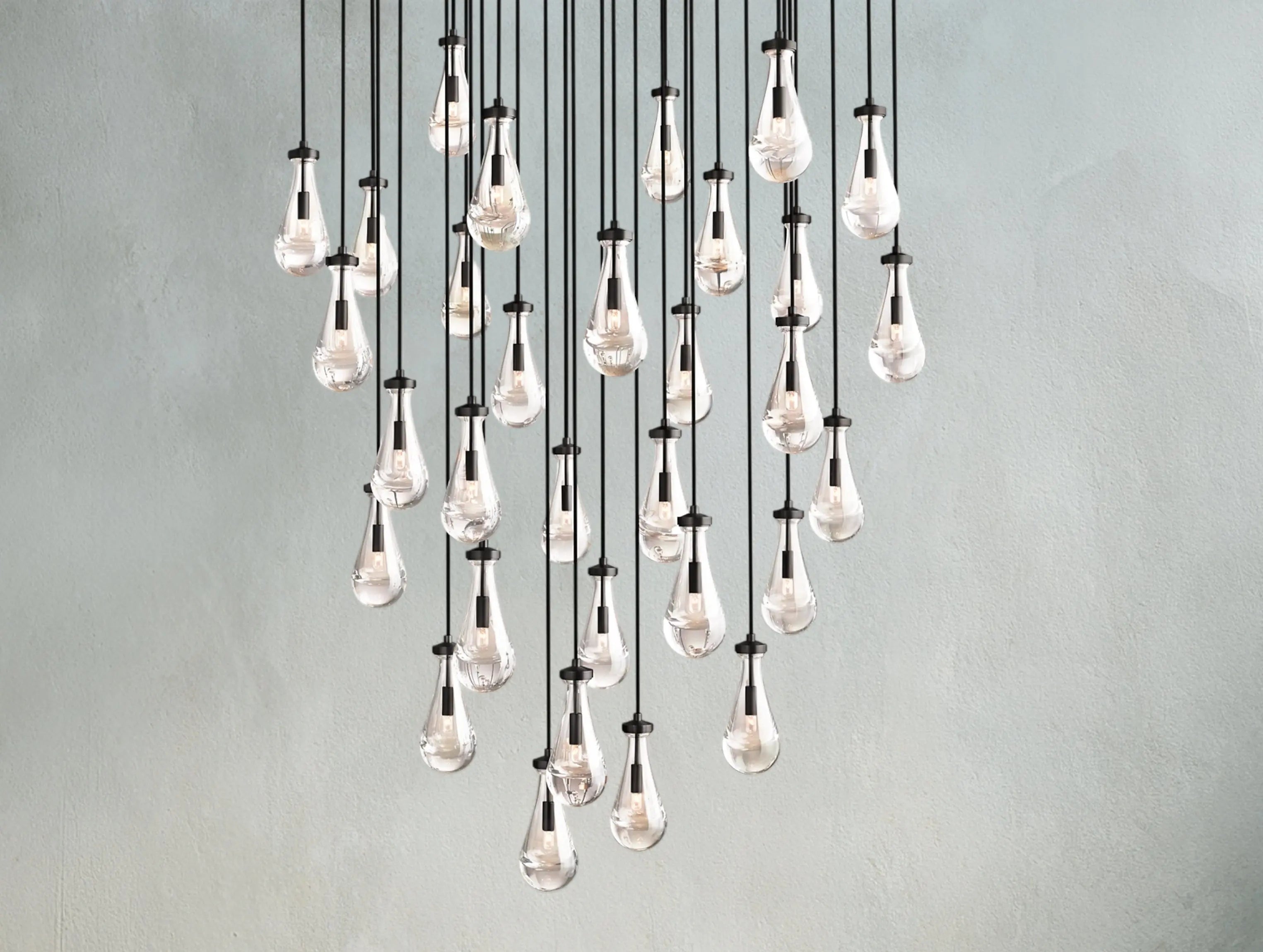 Rainfall Round Chandelier ZELNO LIGHTING