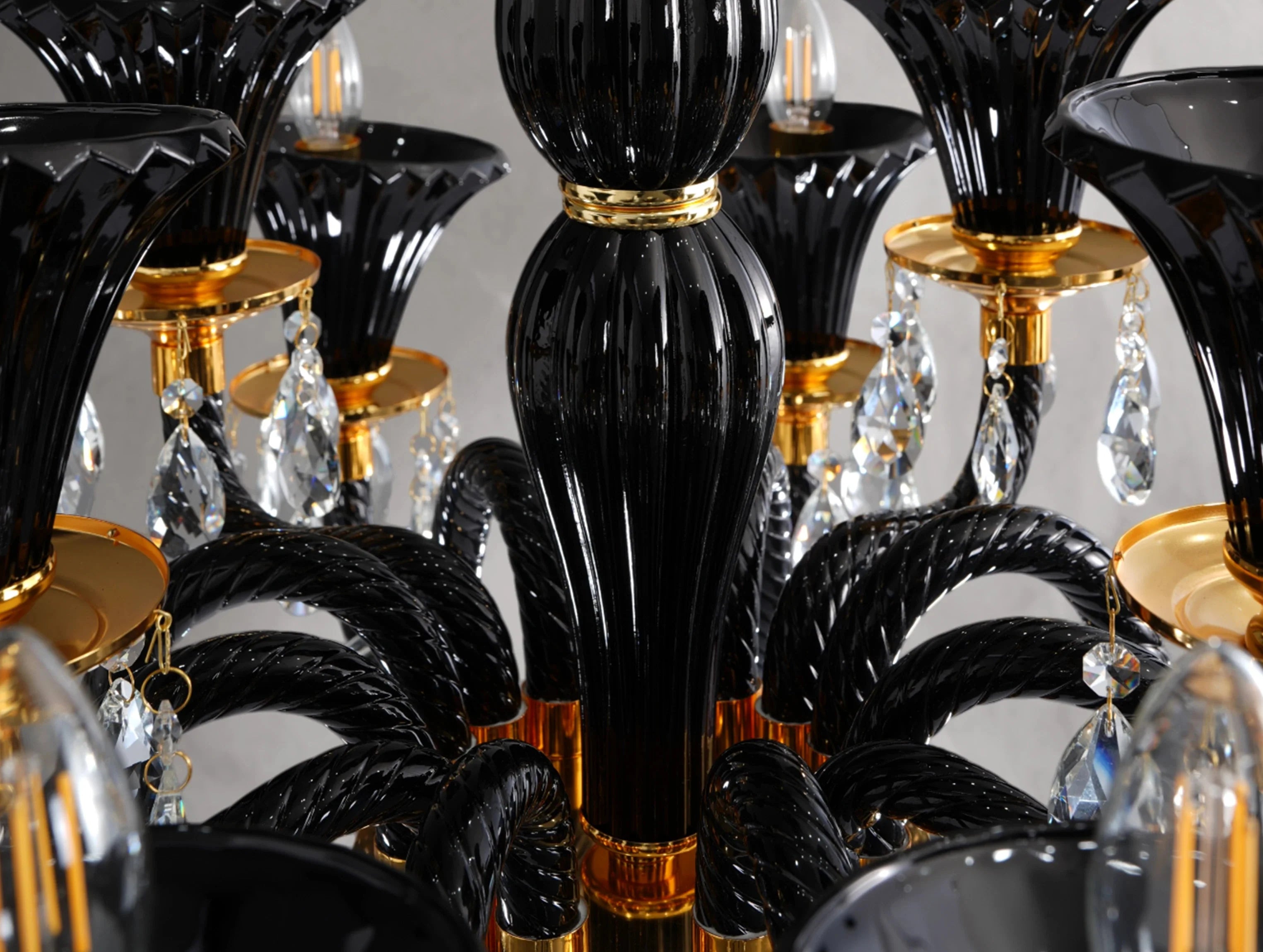 Notiasus Glass Round Chandelier ZELNO LIGHTING