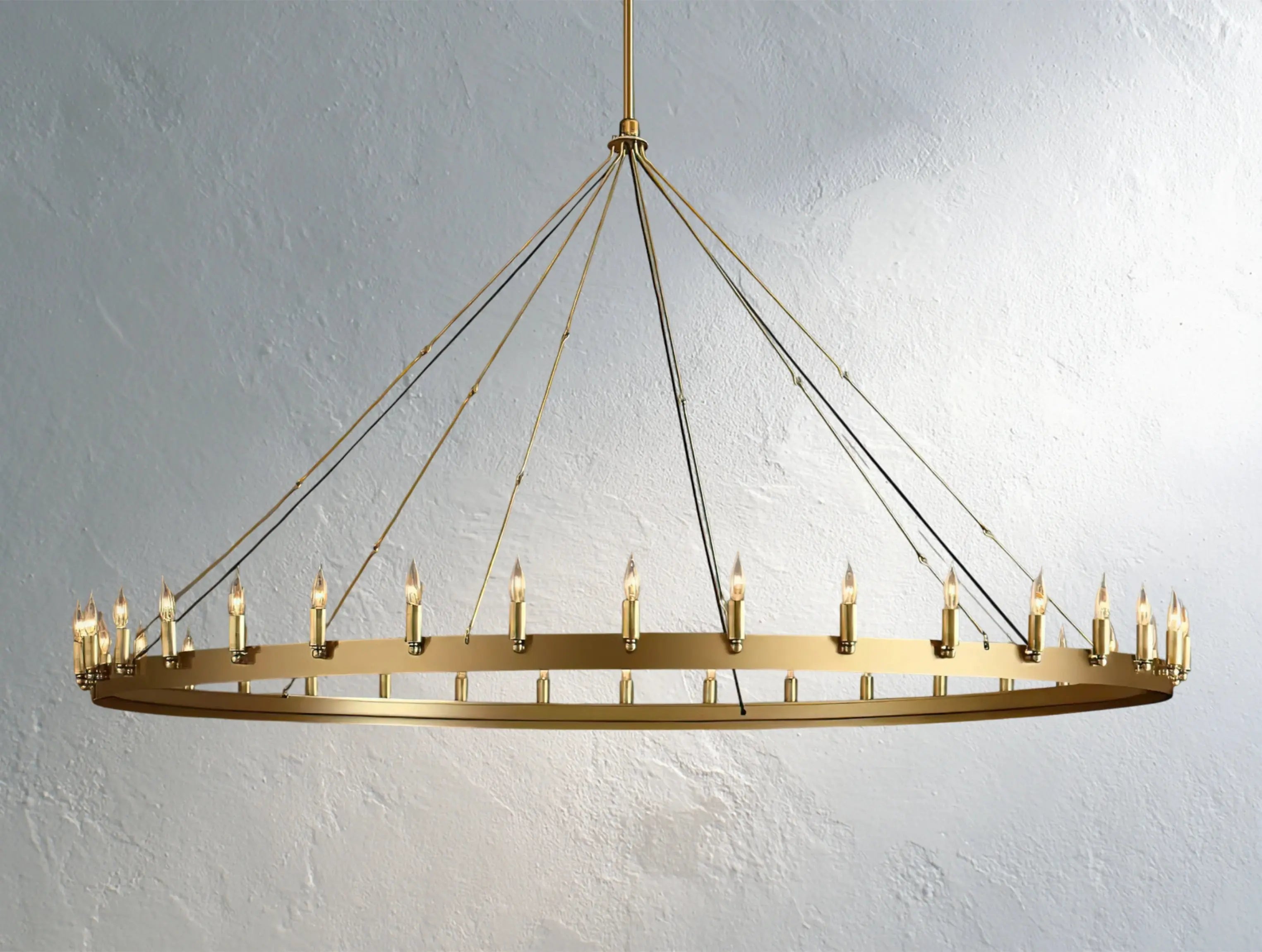 ForgeLine Vintage Filament Round Chandelier ZELNO LIGHTING