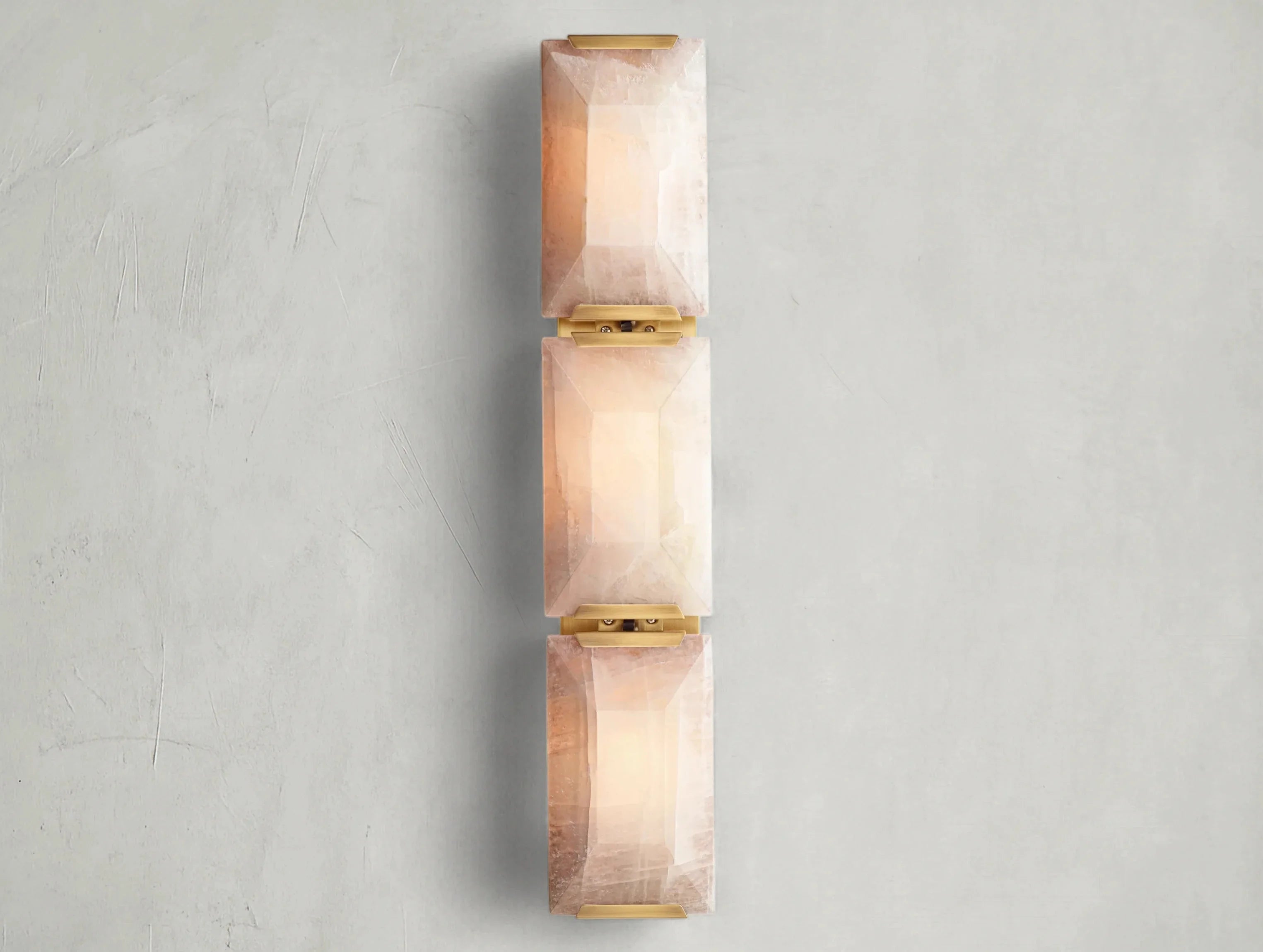 Valonne Calcite Triple Sconce ZELNO LIGHTING