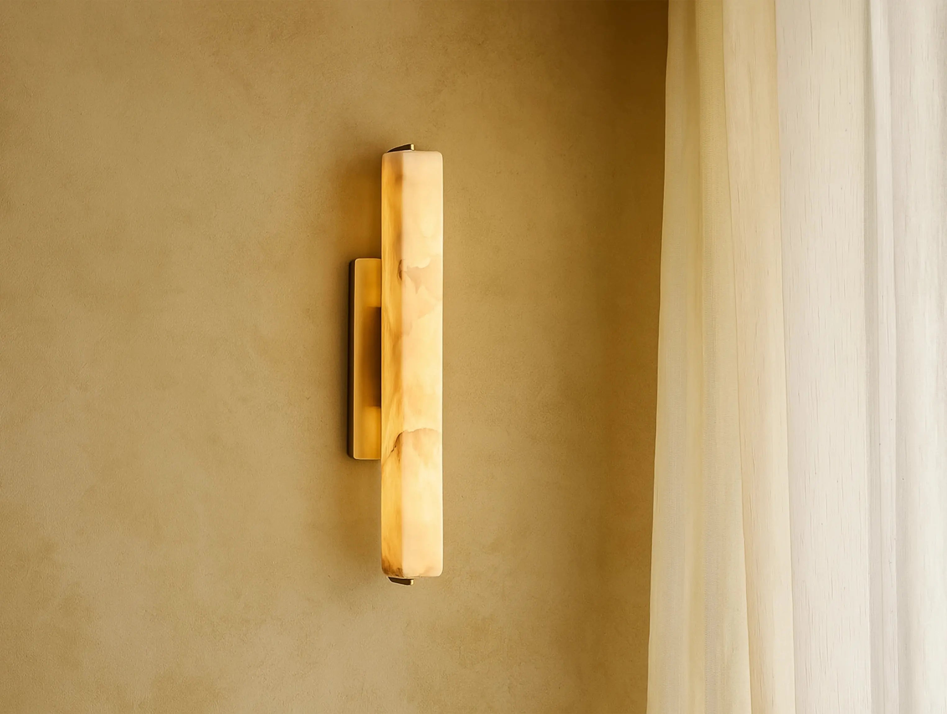 Ardubon Alabaster Single Sconce ZELNO LIGHTING