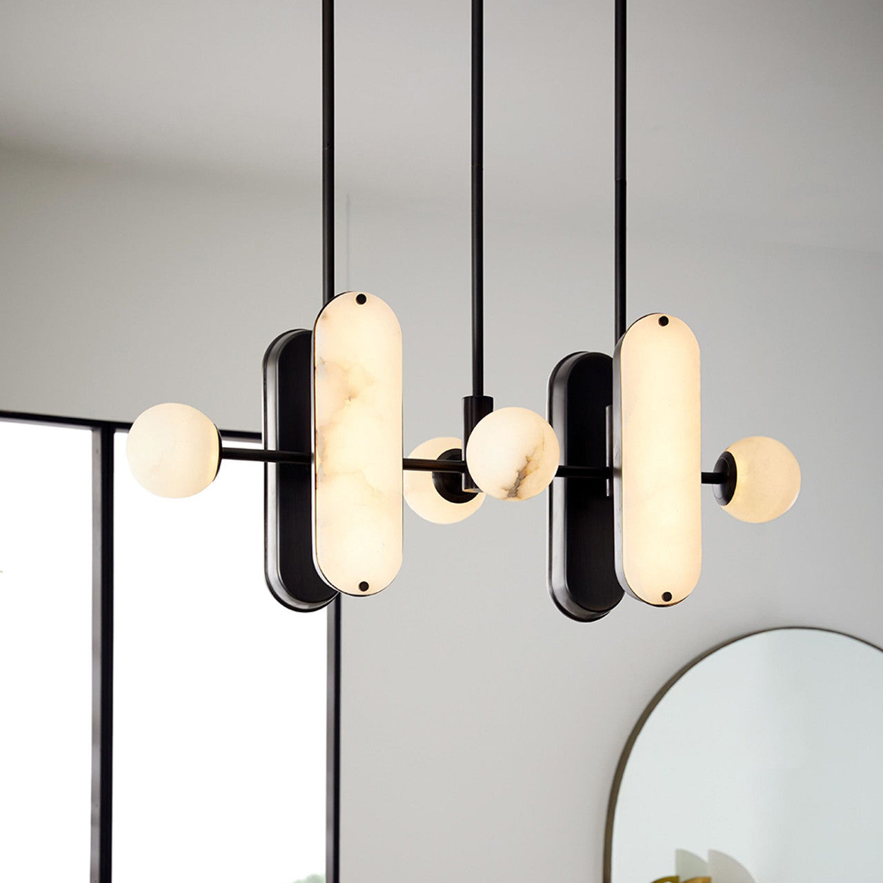 Maradona Pendant Light, Designer Choice Linear Chandelier - Zelnolighting