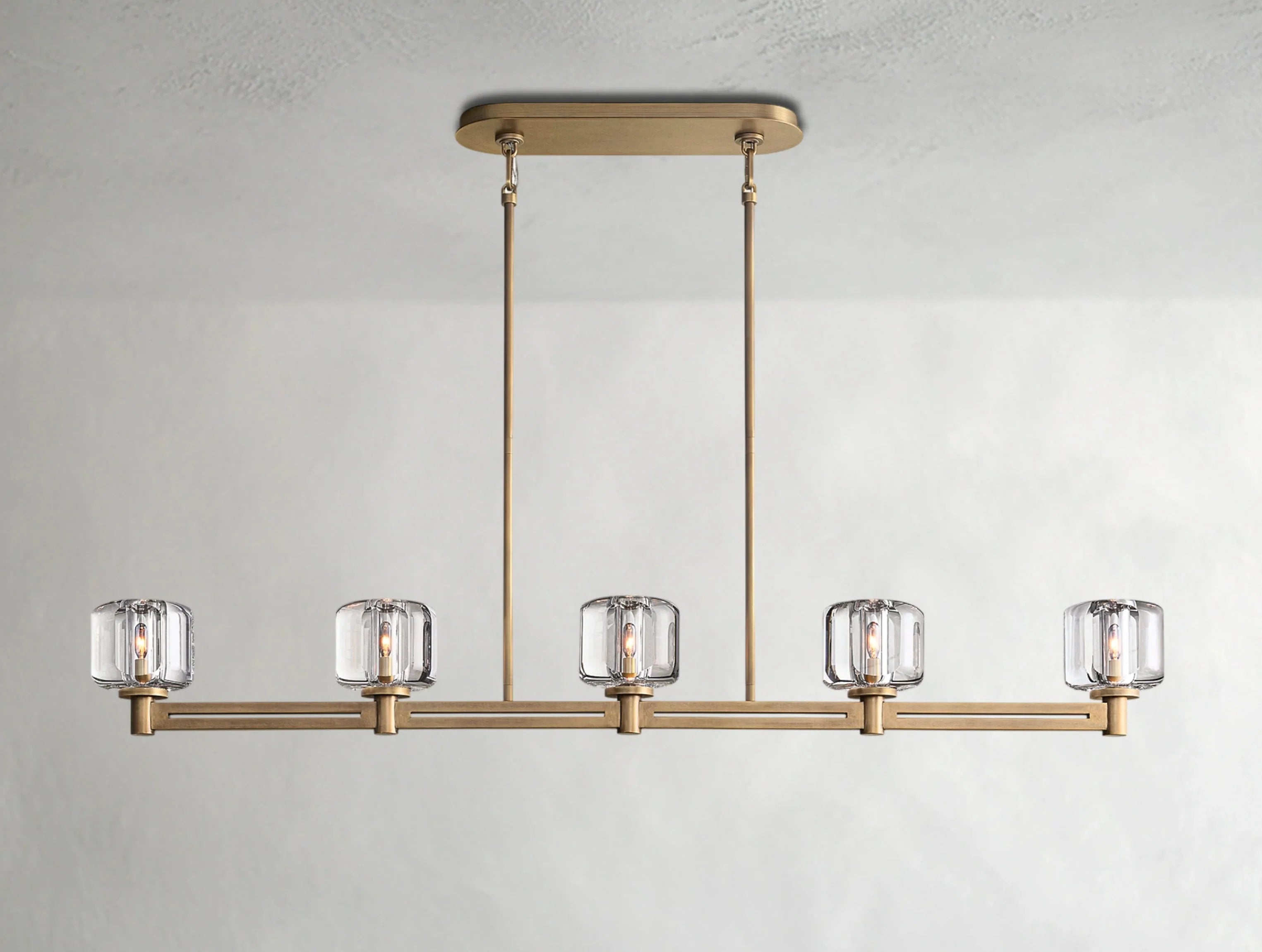 Demanette Linear Chandelier ZELNO LIGHTING