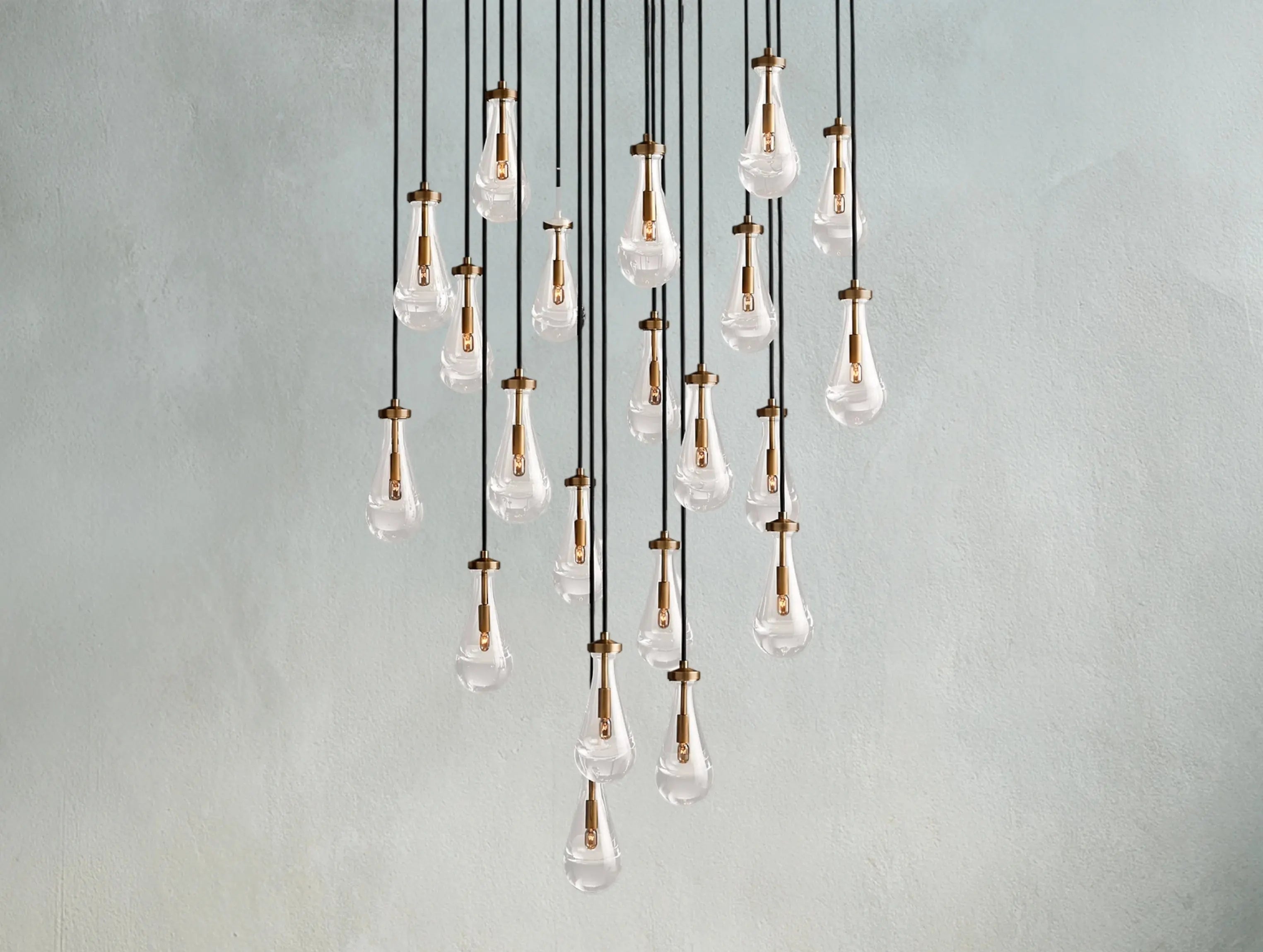Rainfall Round Chandelier ZELNO LIGHTING
