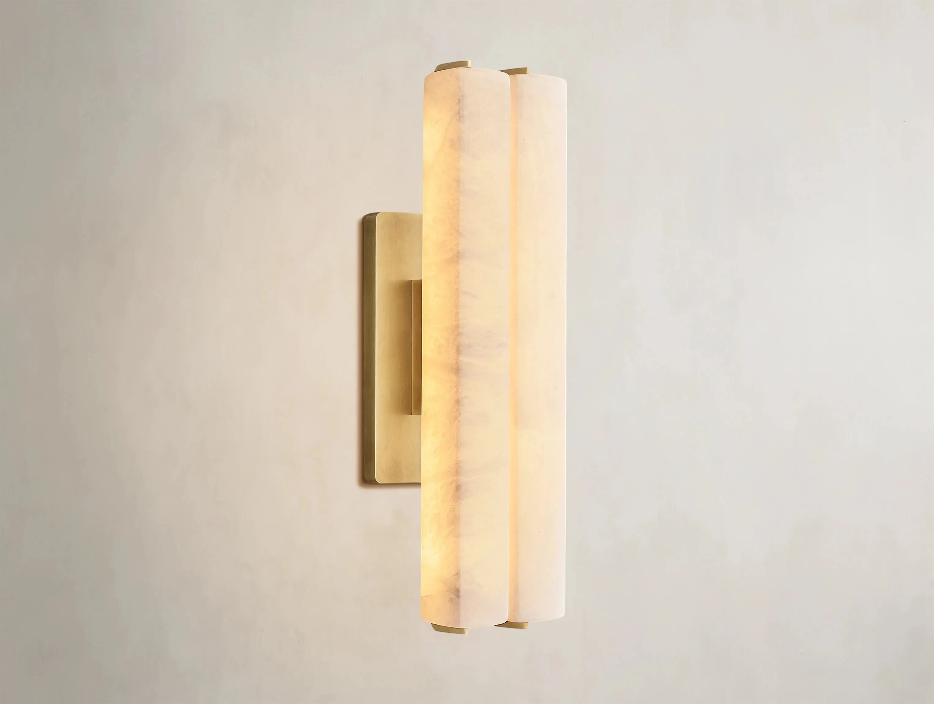 Ardubon Alabaster Double Sconce ZELNO LIGHTING