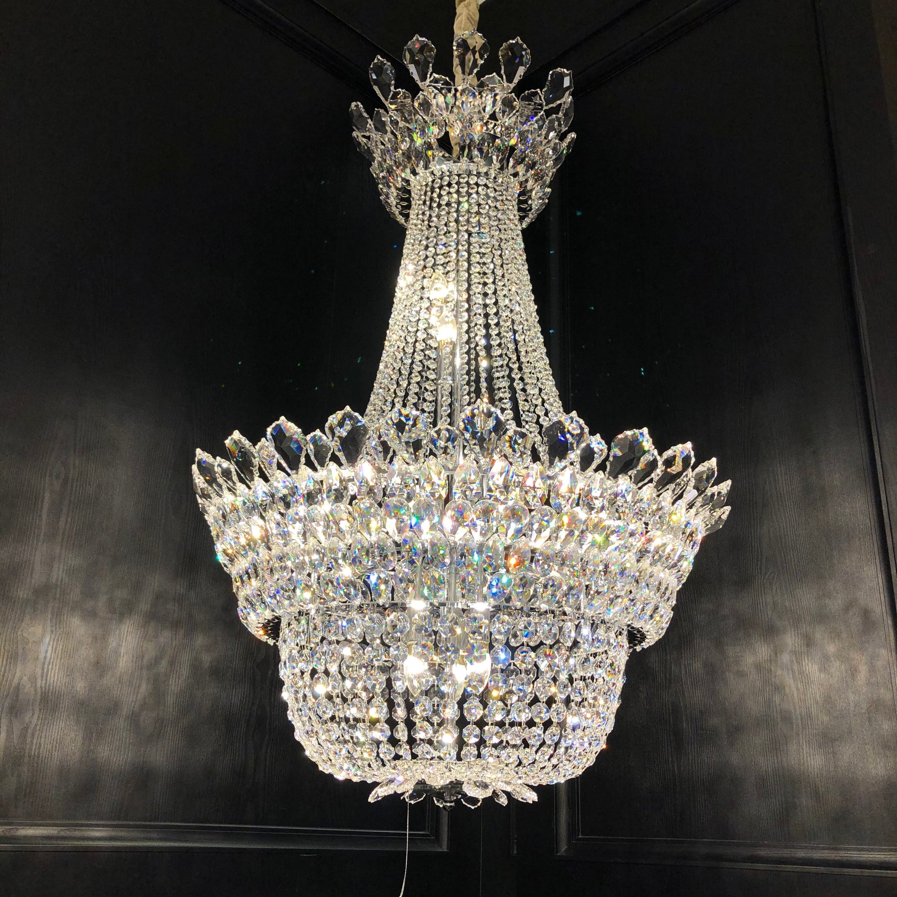 Luxury Empire Branch Crystal Chandelier Pendant Light for Entryway and Foyer - Zelnolighting