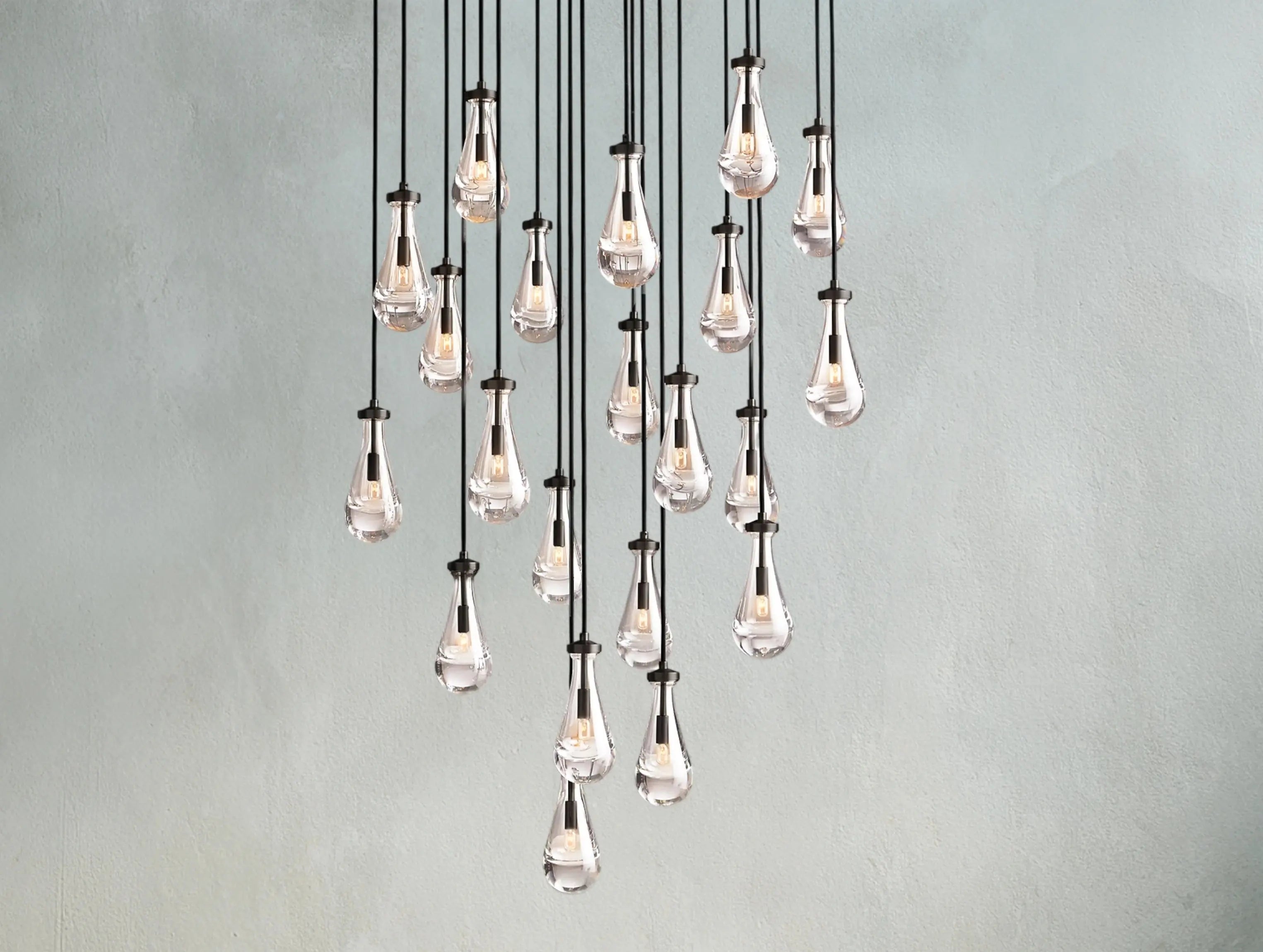 Rainfall Round Chandelier ZELNO LIGHTING