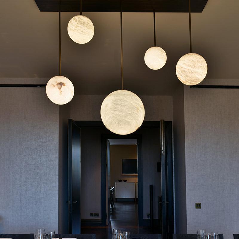 Alabaster Constellation Chandelier, Multi Pendant Light - Zelnolighting