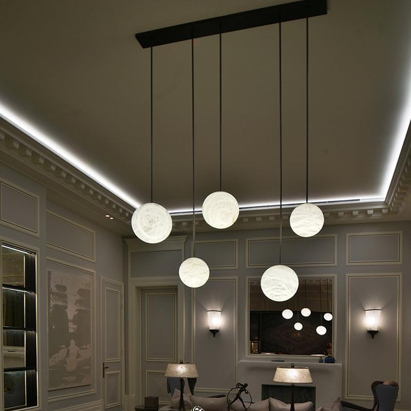 Alabaster Constellation Chandelier, Multi Pendant Light - Zelnolighting