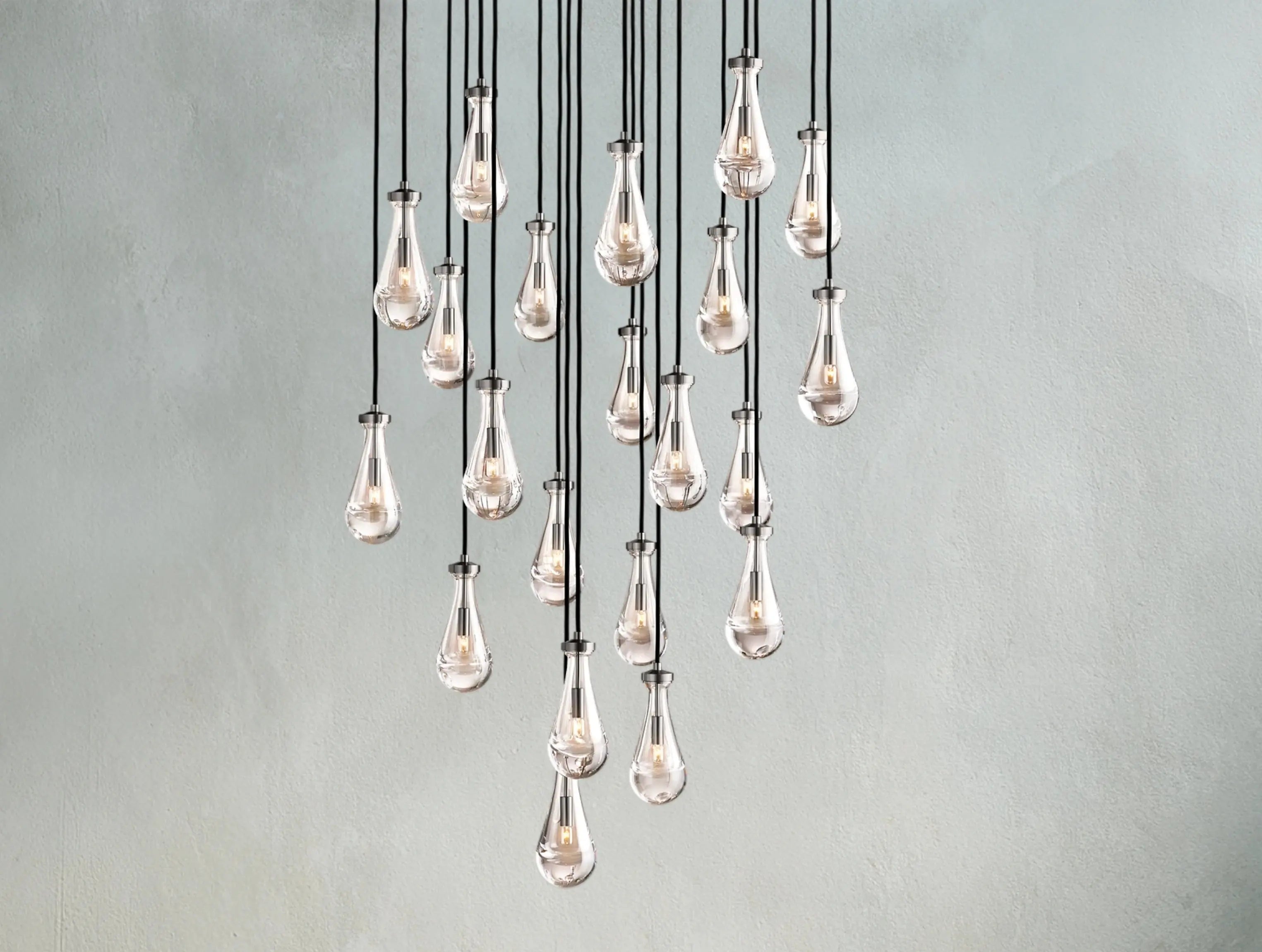 Rainfall Round Chandelier ZELNO LIGHTING