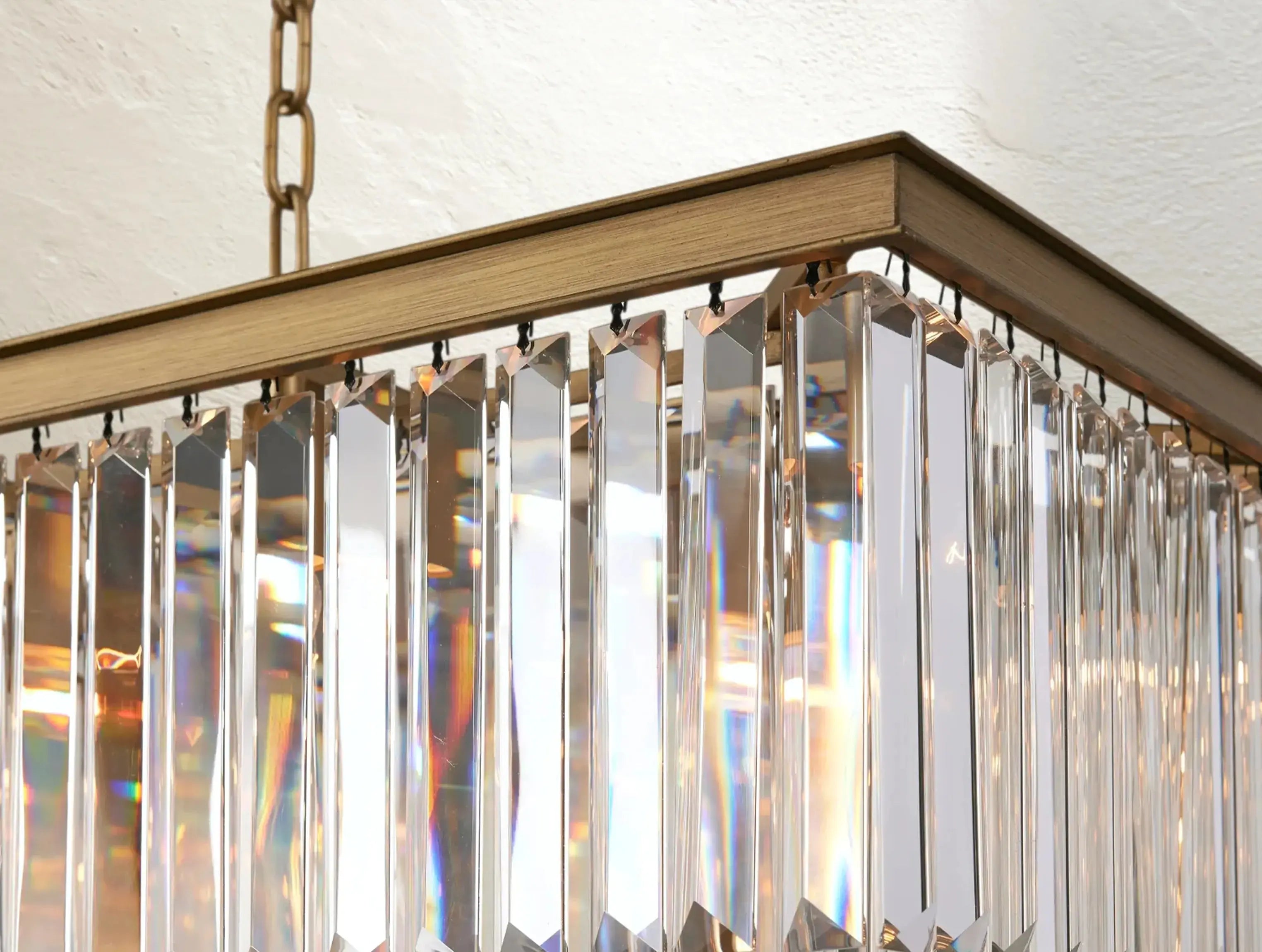 Molyland Tiered Rectangular Chandelier ZELNO LIGHTING