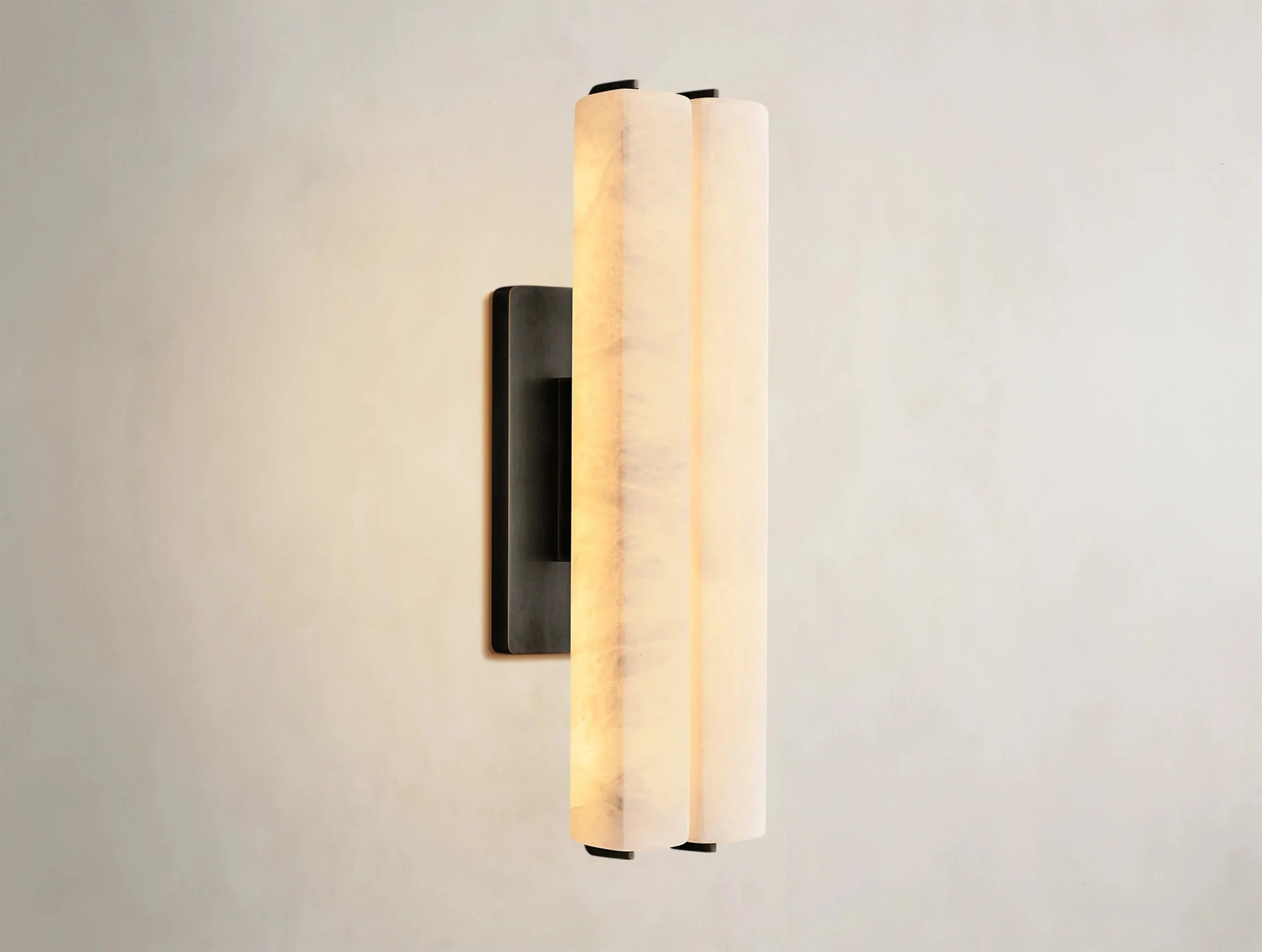 Ardubon Alabaster Double Sconce ZELNO LIGHTING