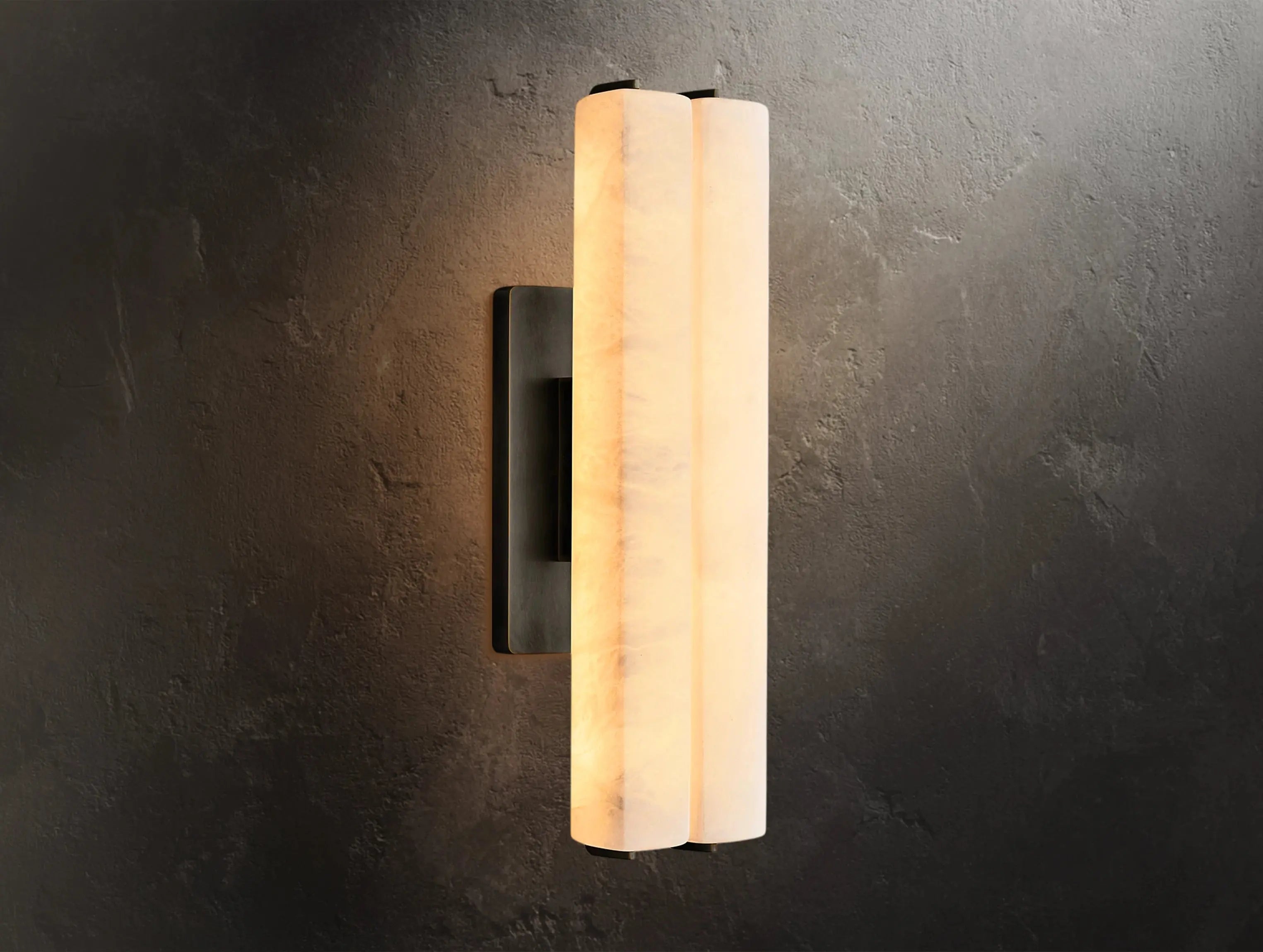 Ardubon Alabaster Double Sconce ZELNO LIGHTING