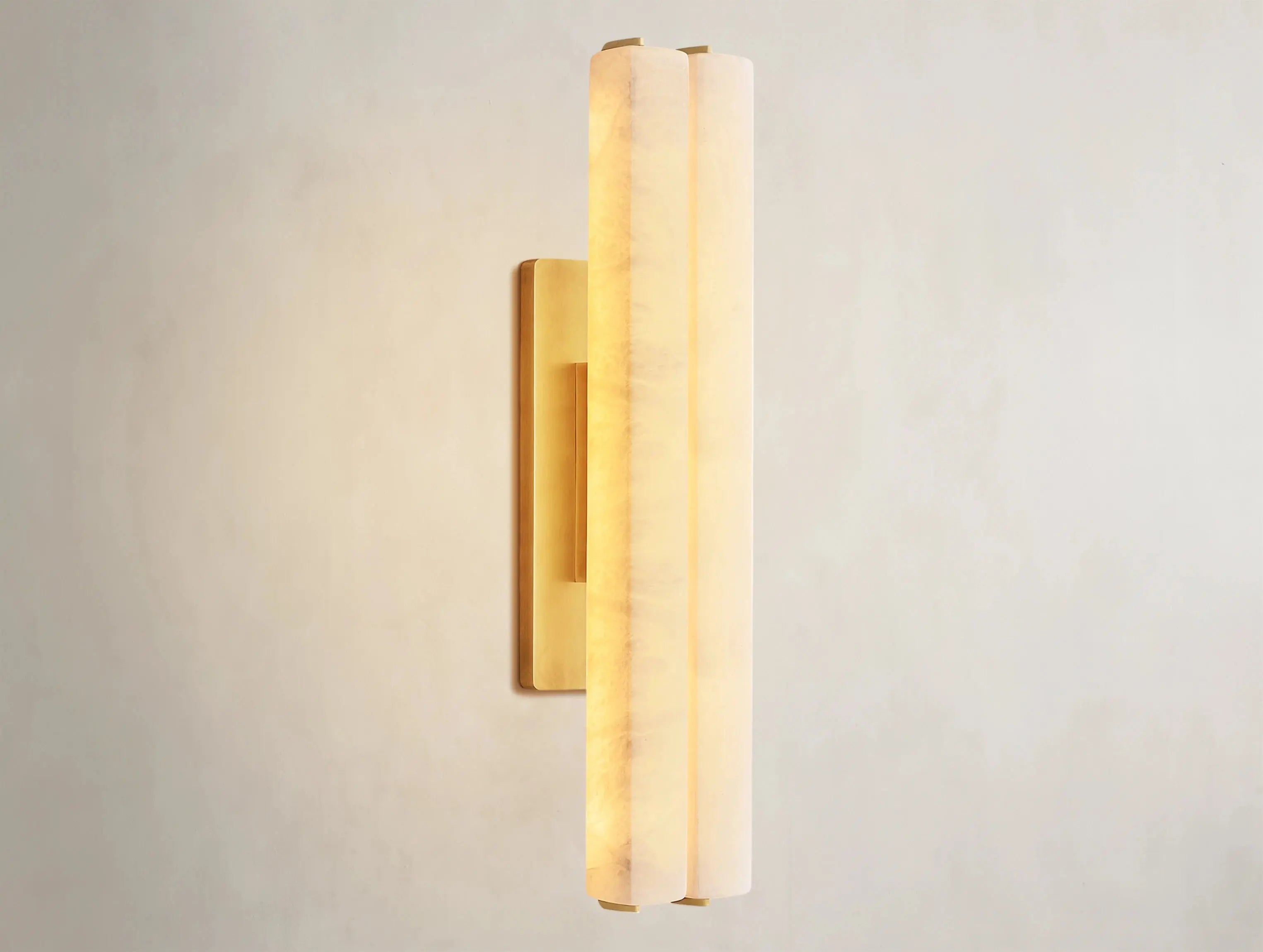 Ardubon Alabaster Double Sconce ZELNO LIGHTING