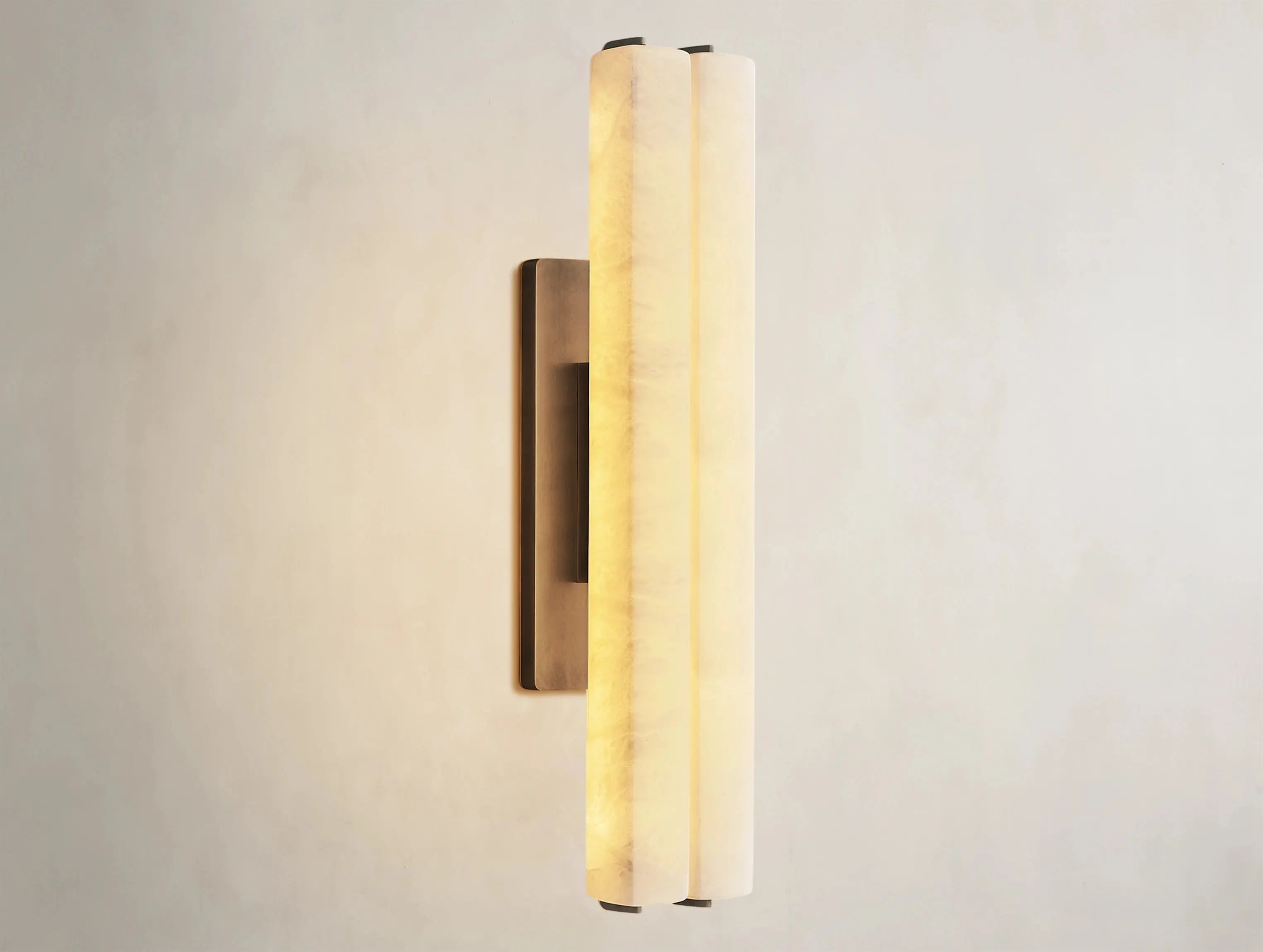 Ardubon Alabaster Double Sconce ZELNO LIGHTING