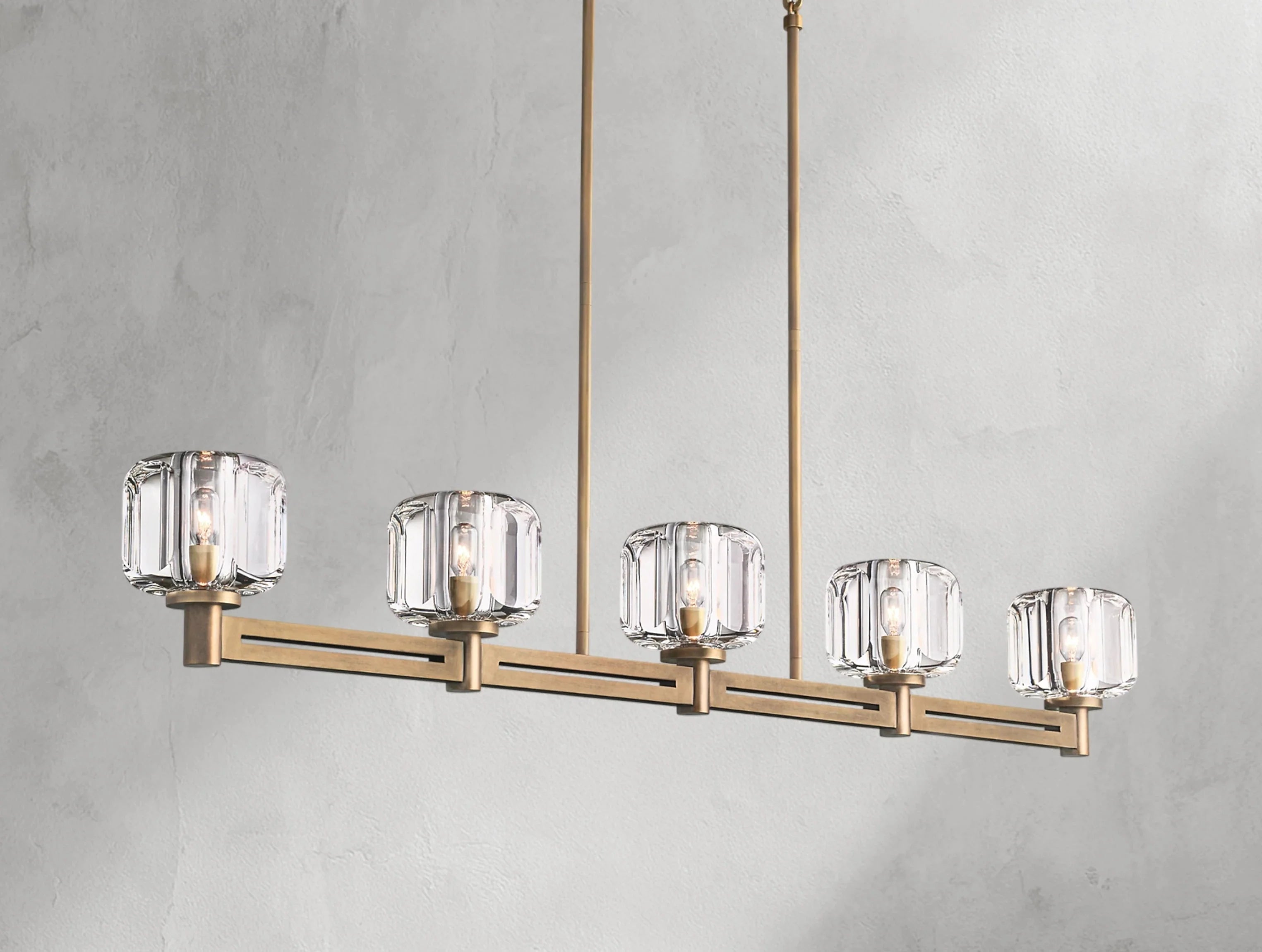 Demanette Linear Chandelier ZELNO LIGHTING