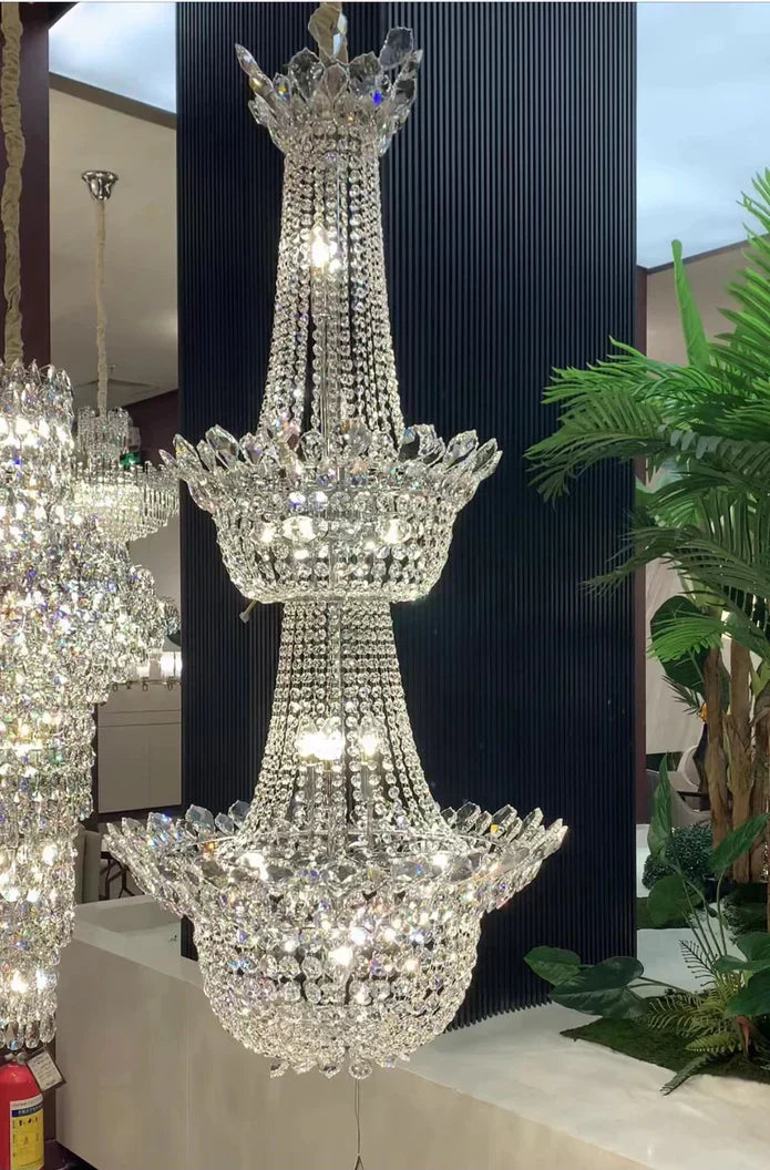 Luxury Empire Branch Crystal Chandelier Pendant Light for Entryway and Foyer - Zelnolighting