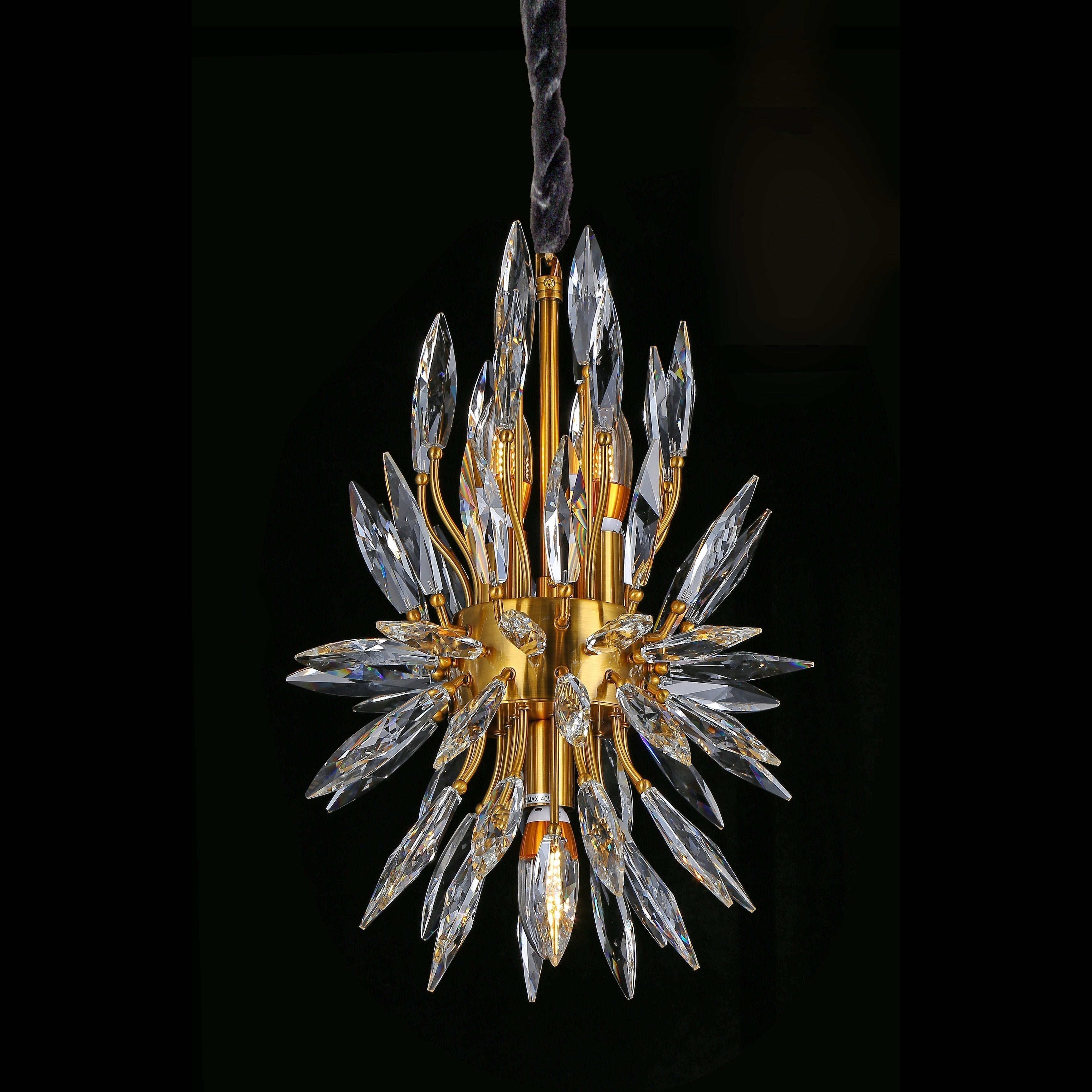 Lily Starburst Crystal Sputnik Chandelier - Zelnolighting