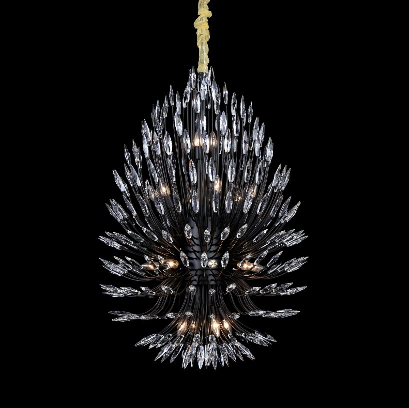 Lily Starburst Crystal Sputnik Chandelier - Zelnolighting