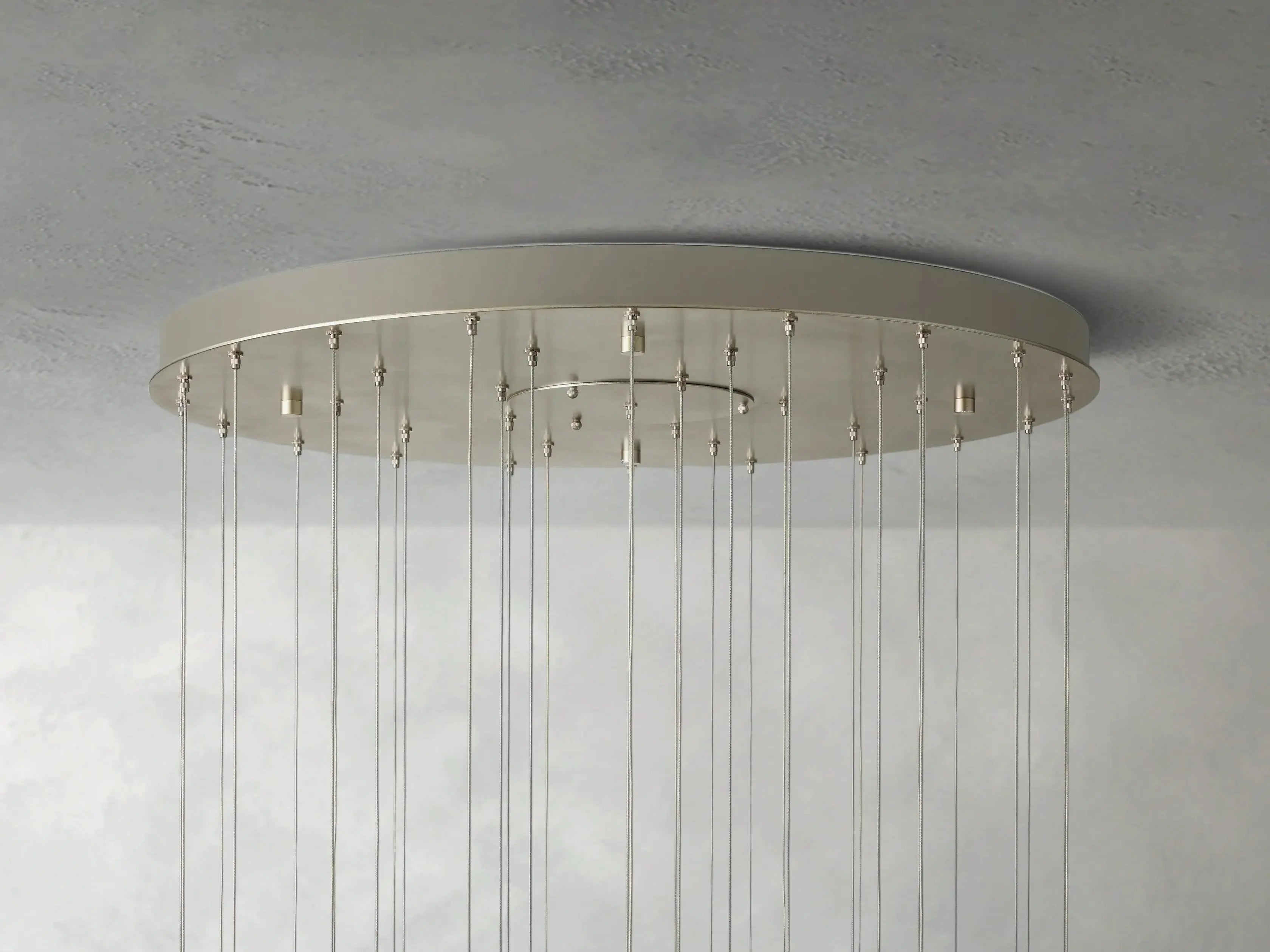 Jaina Selenite Round Chandelier ZELNO LIGHTING