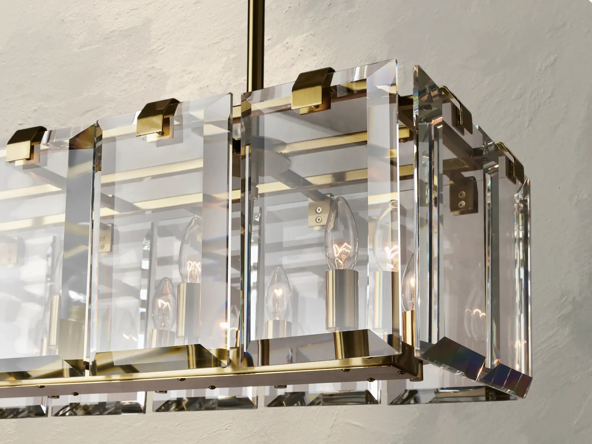 Kamaya Rectangular Chandelier ZELNO LIGHTING