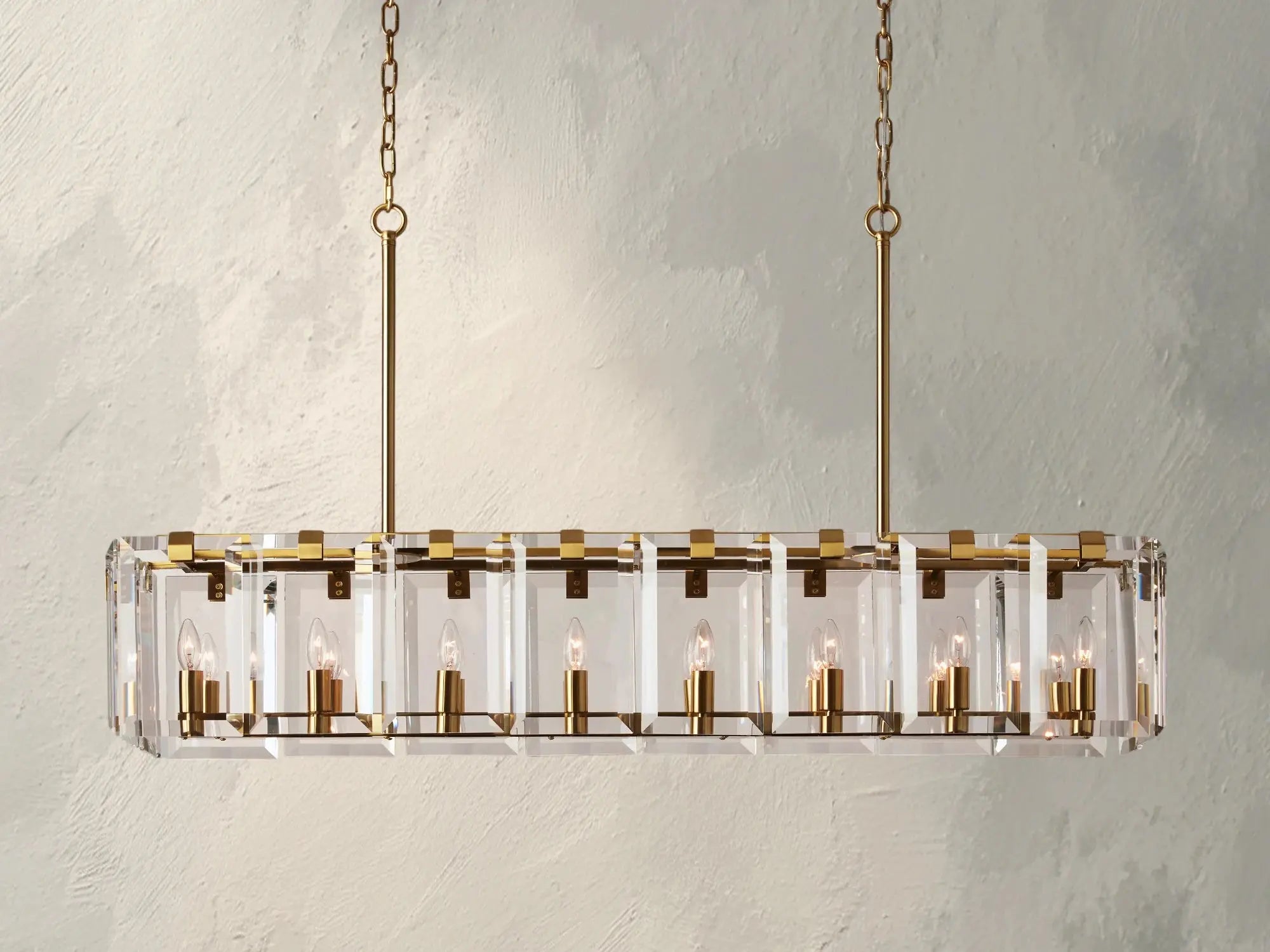 Kamaya Rectangular Chandelier ZELNO LIGHTING