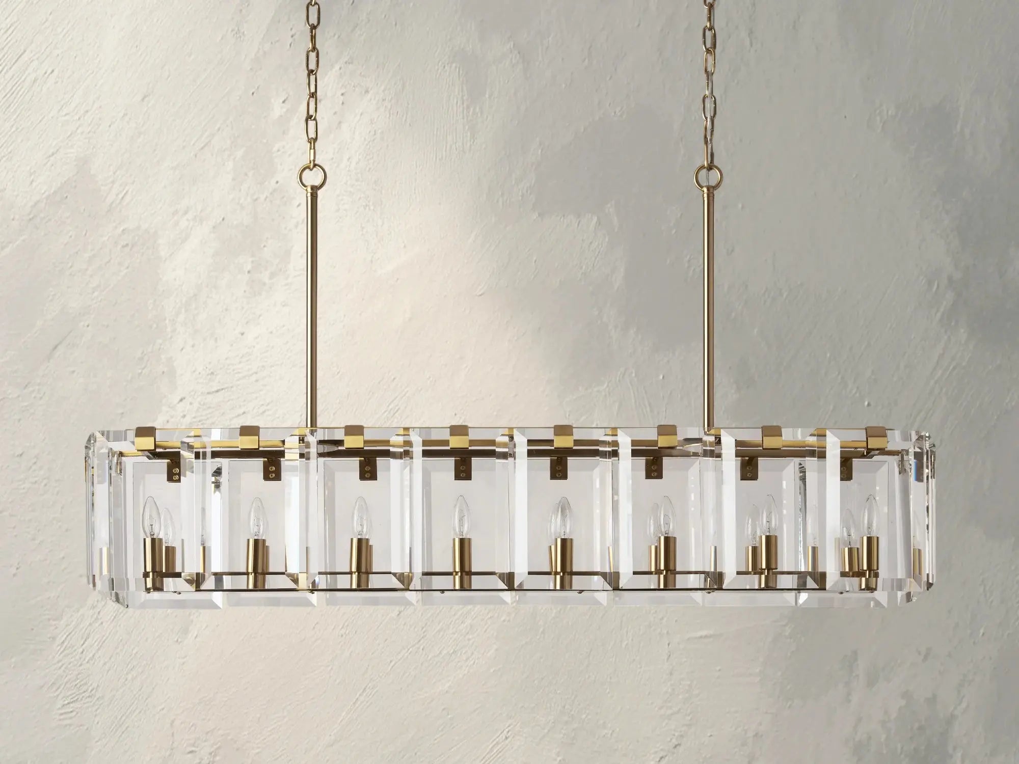Kamaya Rectangular Chandelier ZELNO LIGHTING