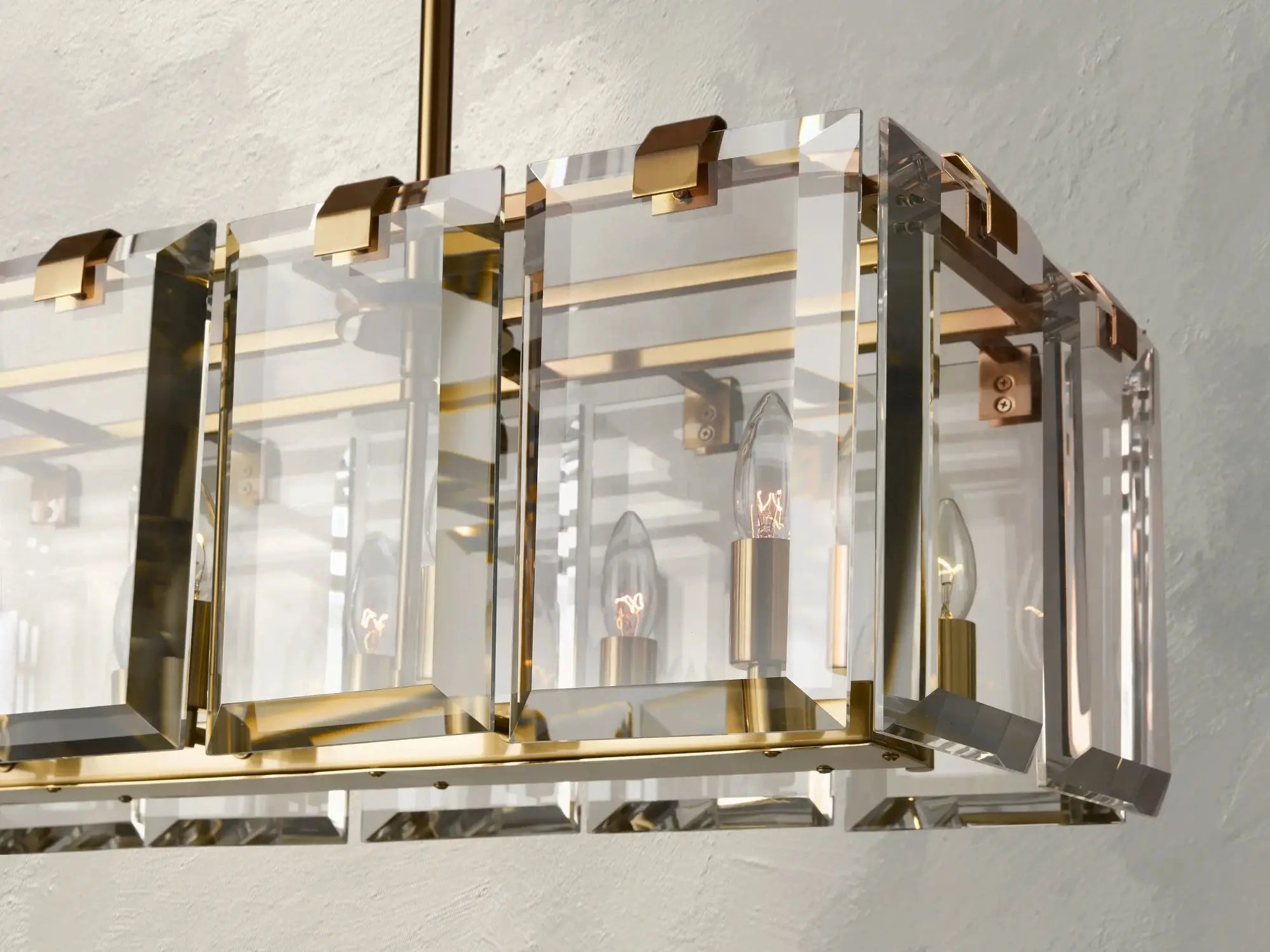 Kamaya Rectangular Chandelier ZELNO LIGHTING