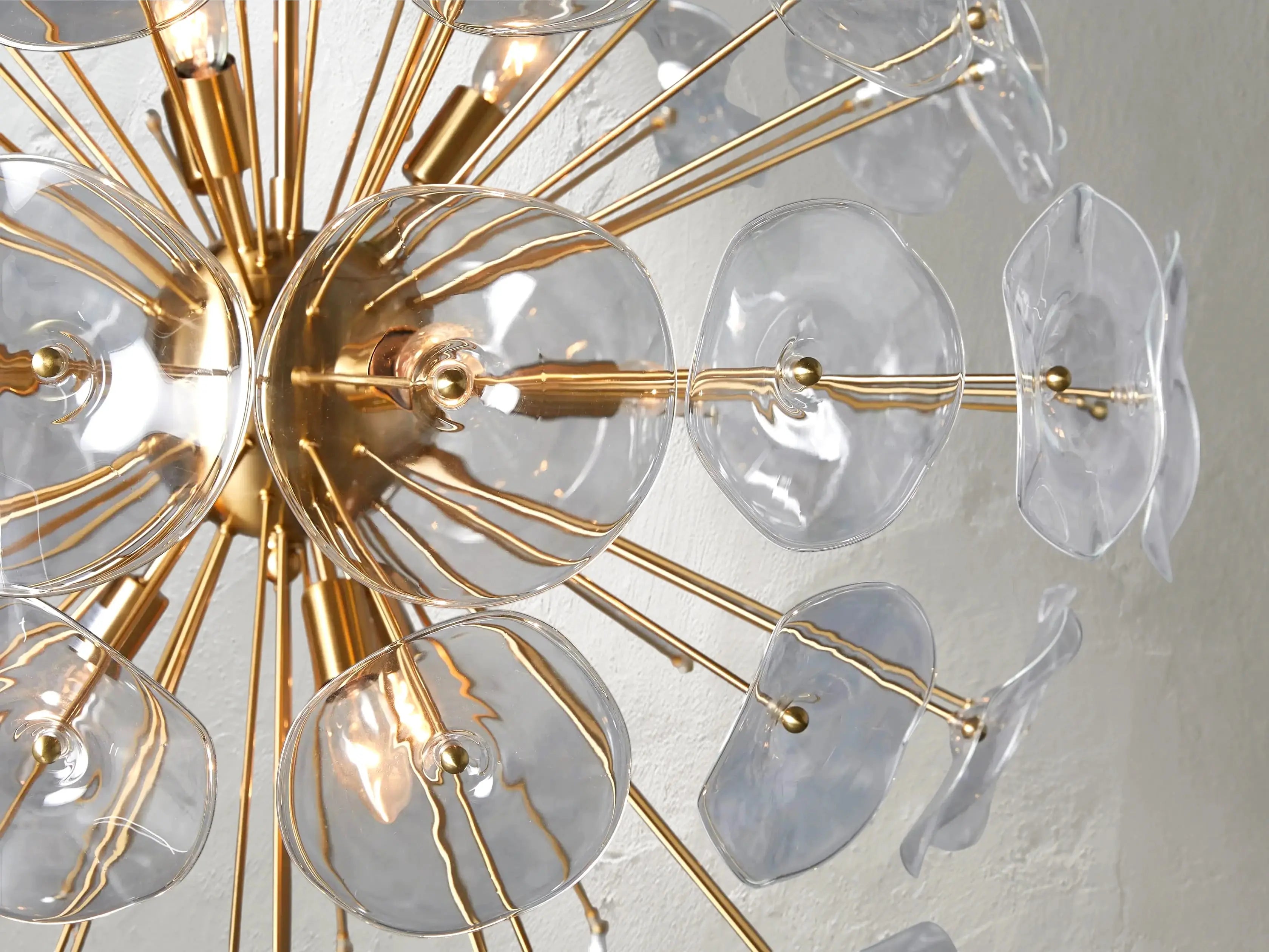 Morning Glory Round Chandelier ZELNO LIGHTING