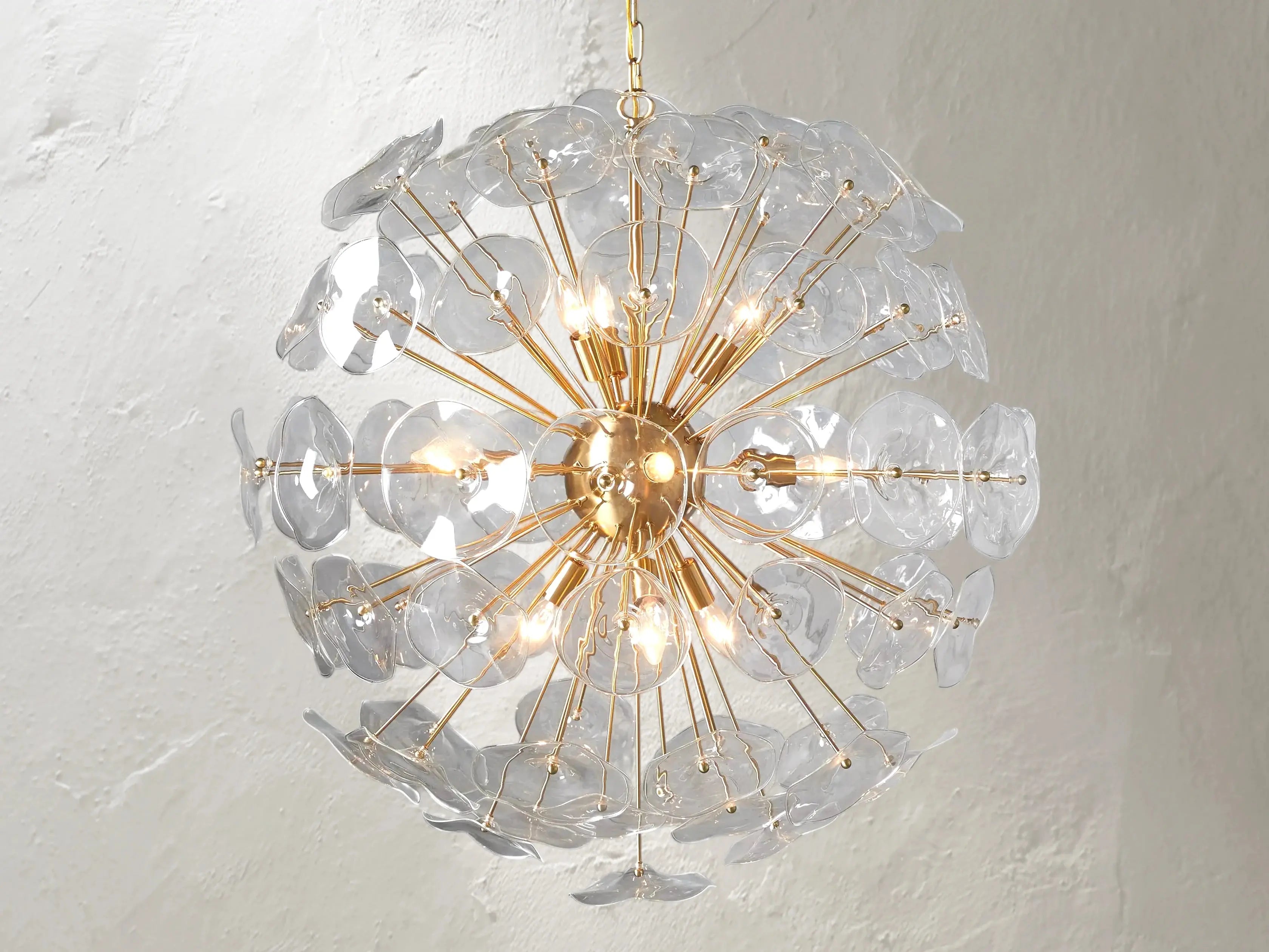 Morning Glory Round Chandelier ZELNO LIGHTING