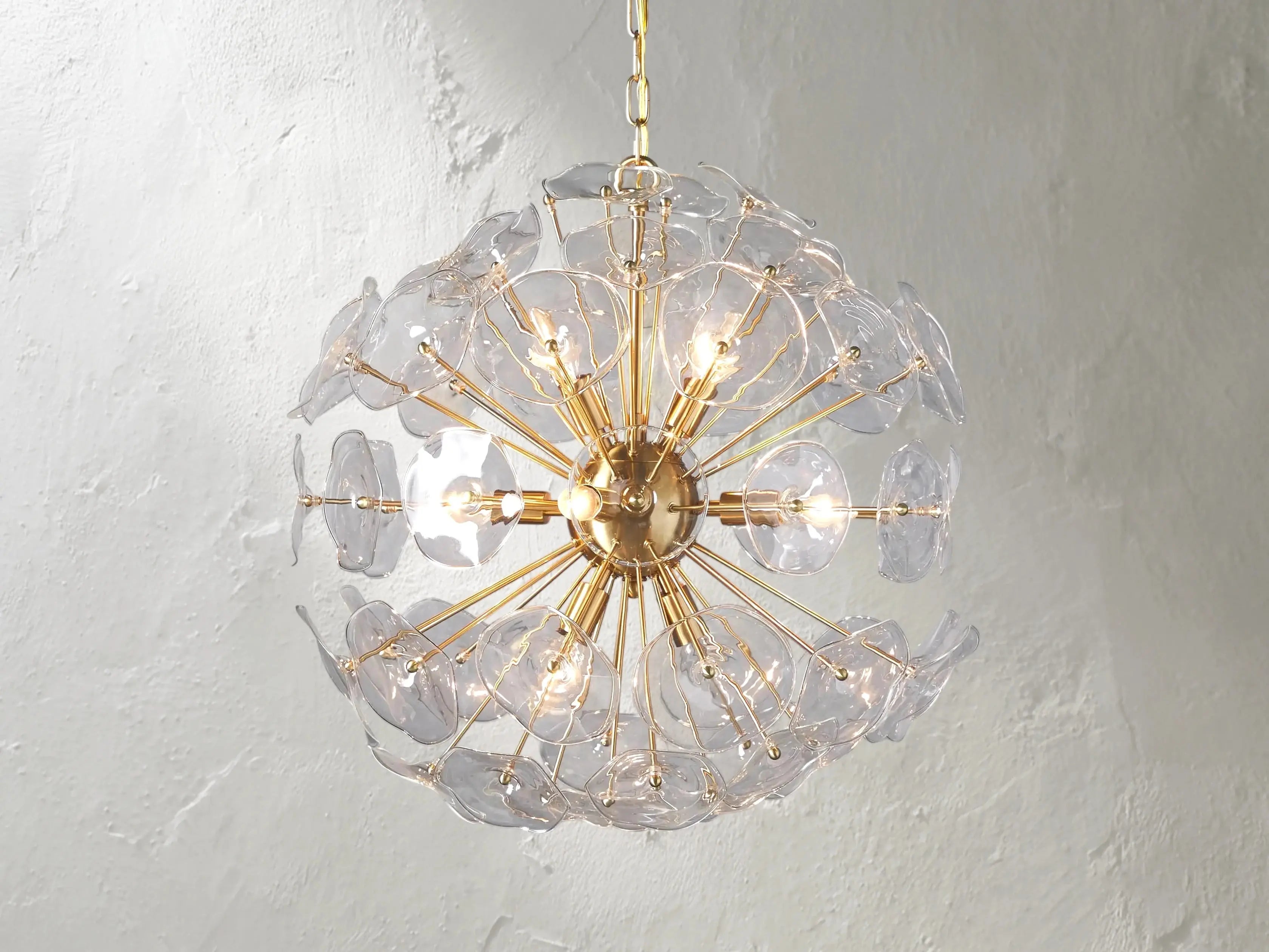 Morning Glory Round Chandelier ZELNO LIGHTING