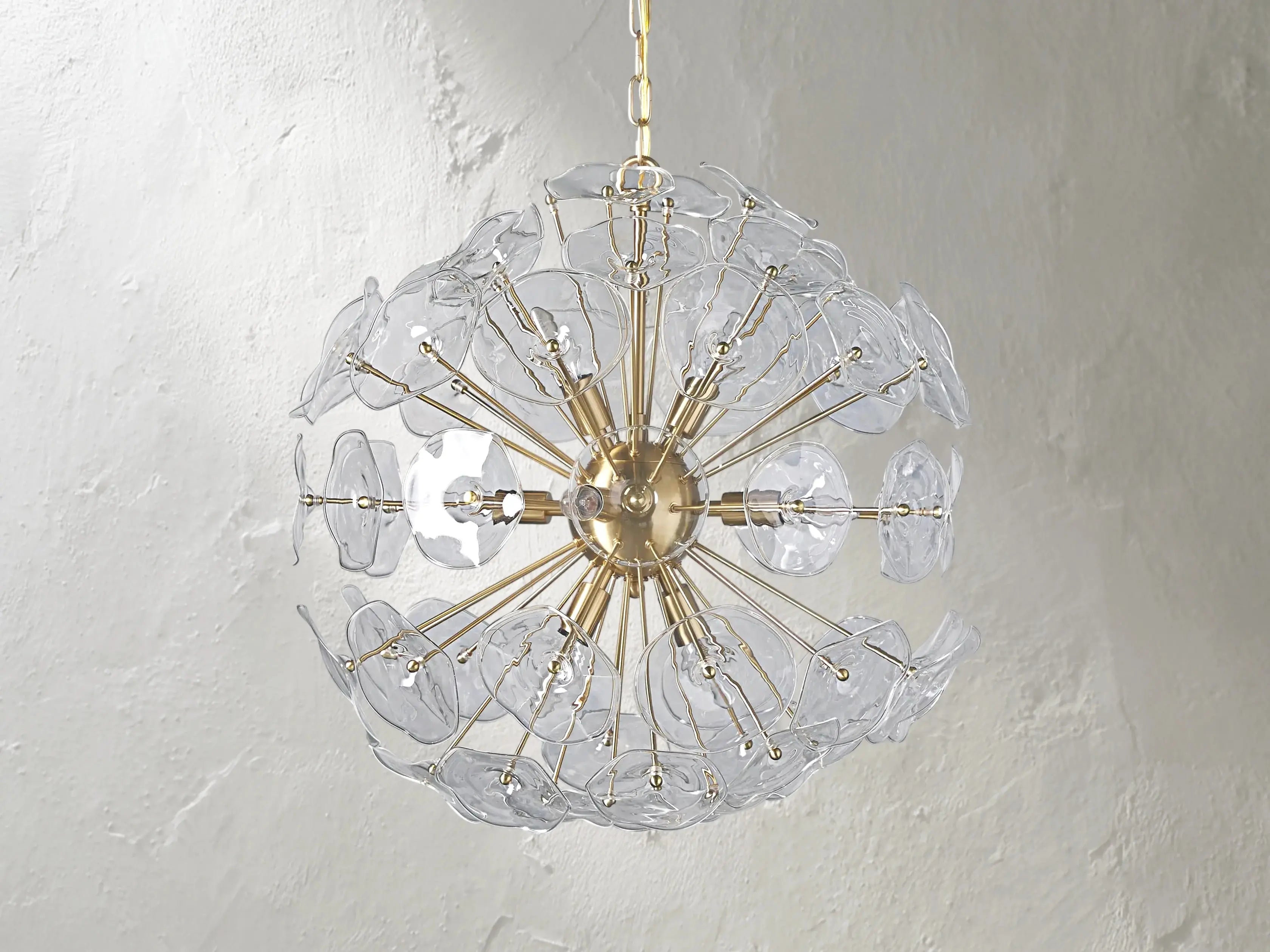 Morning Glory Round Chandelier ZELNO LIGHTING