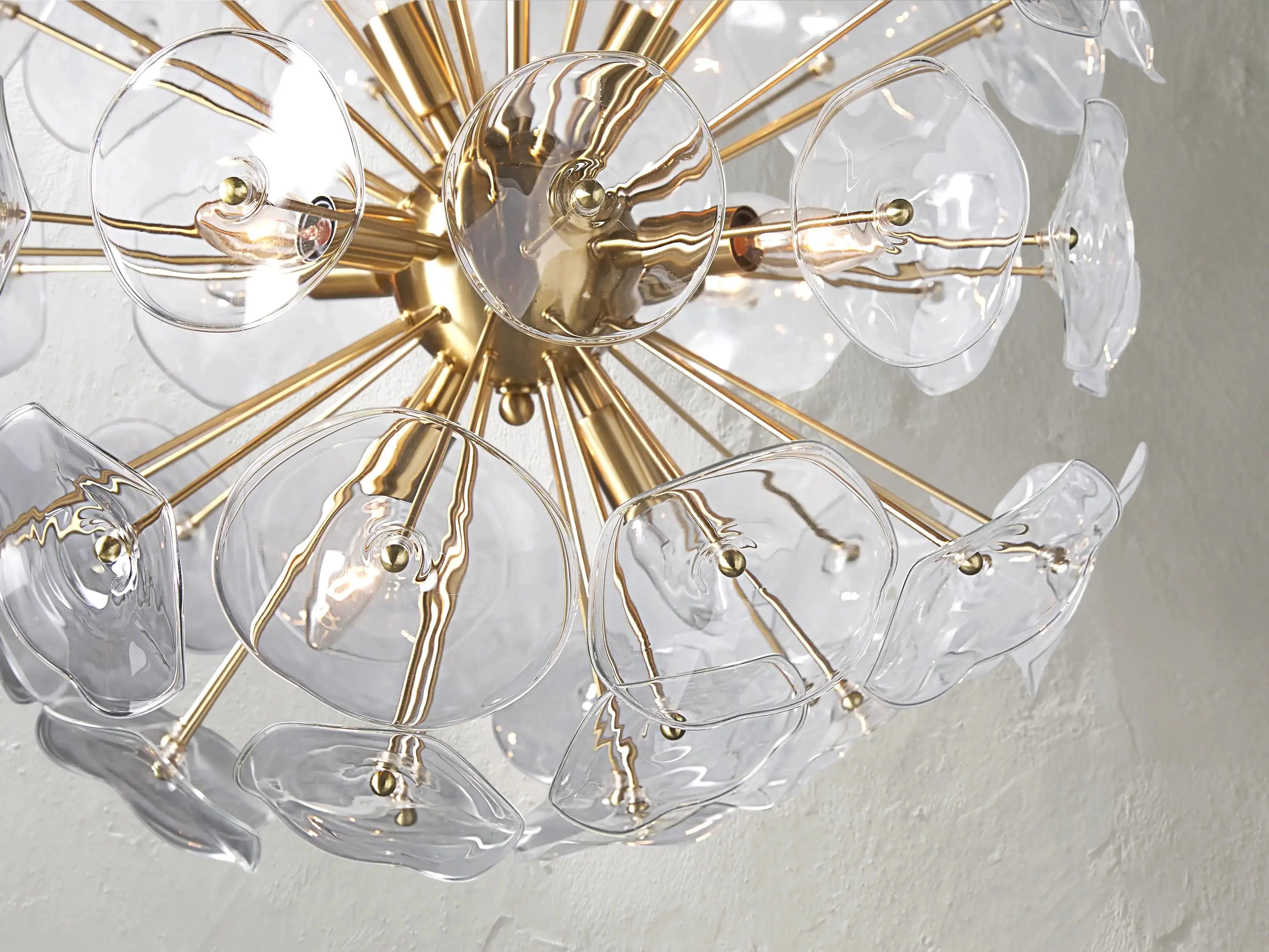 Morning Glory Round Chandelier ZELNO LIGHTING