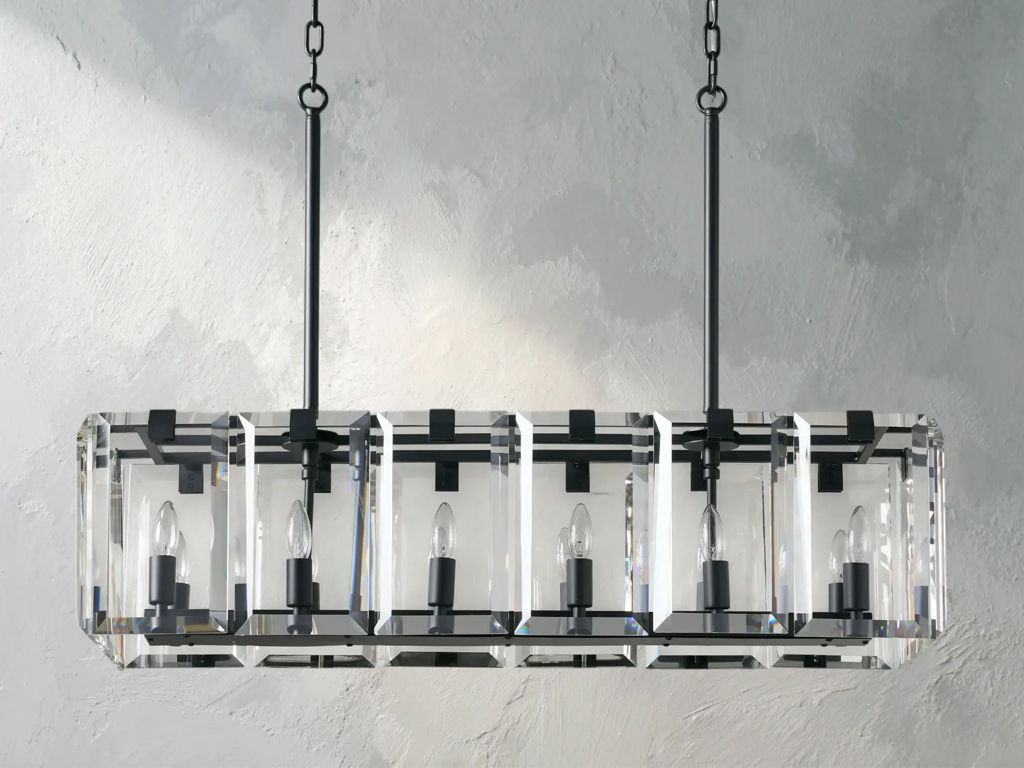 Kamaya Rectangular Chandelier ZELNO LIGHTING