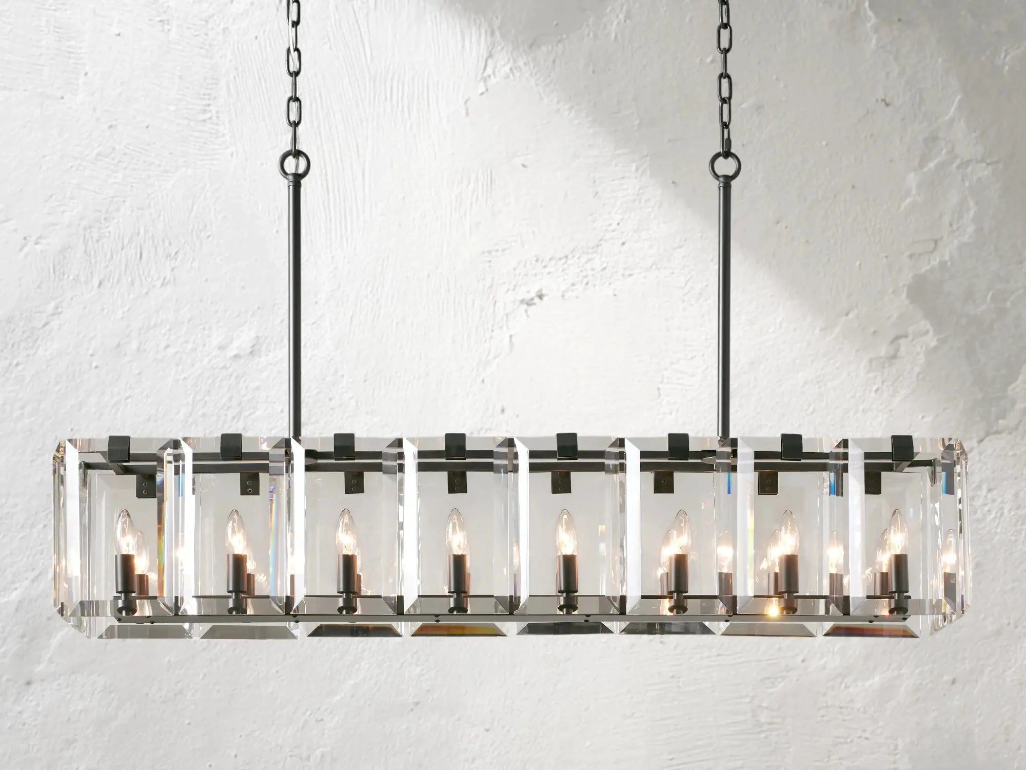 Kamaya Rectangular Chandelier ZELNO LIGHTING