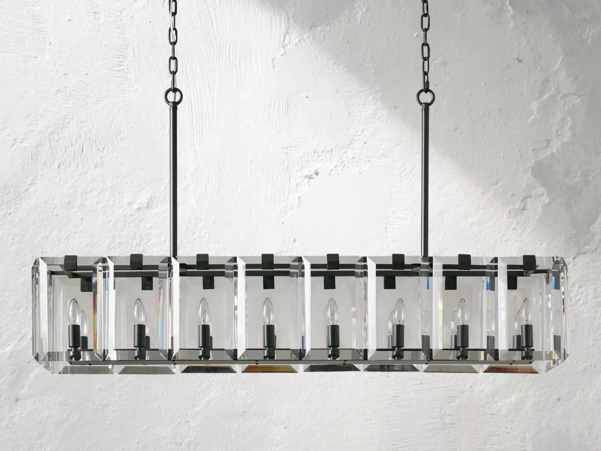 Kamaya Rectangular Chandelier ZELNO LIGHTING