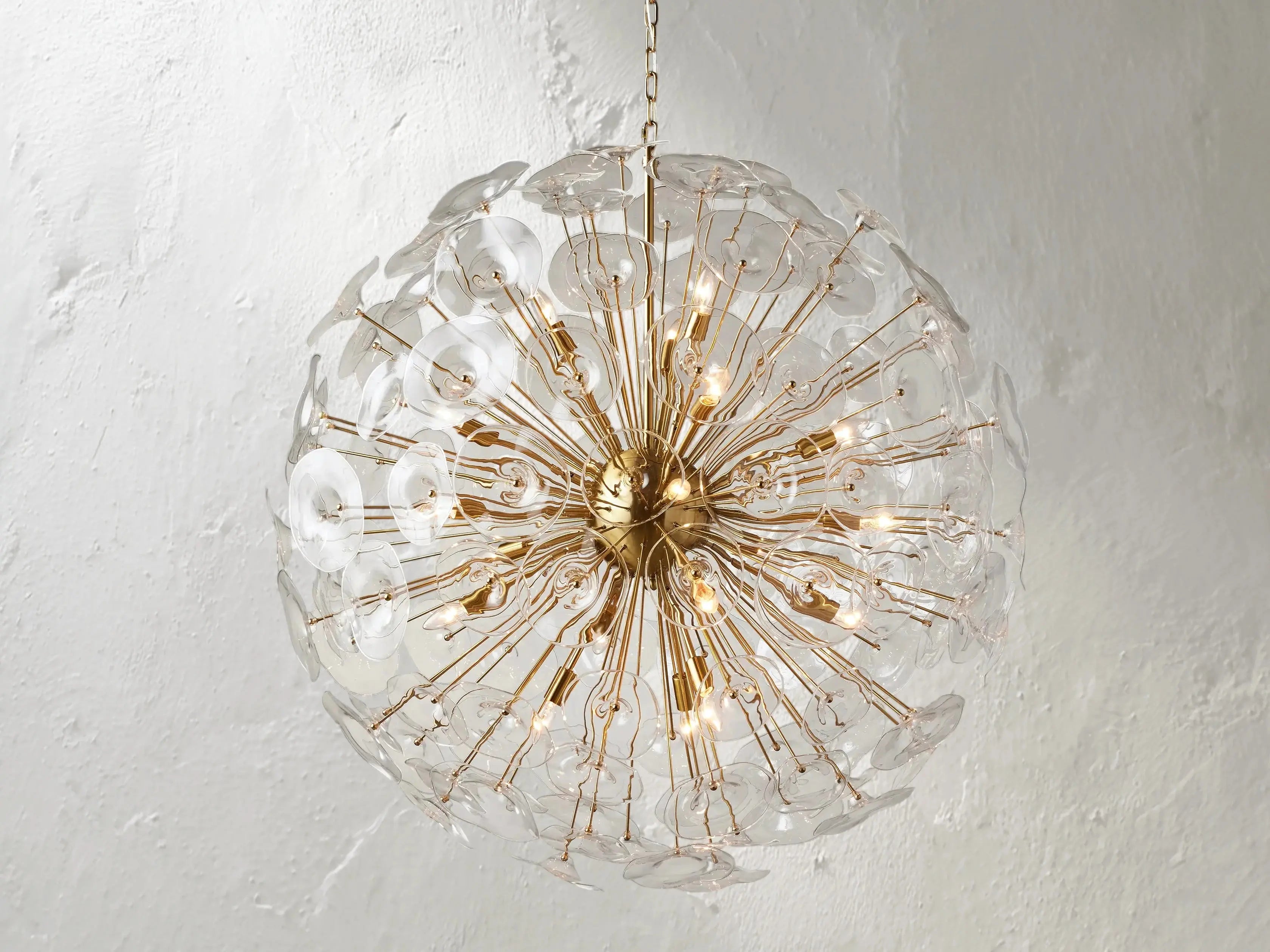 Morning Glory Round Chandelier ZELNO LIGHTING