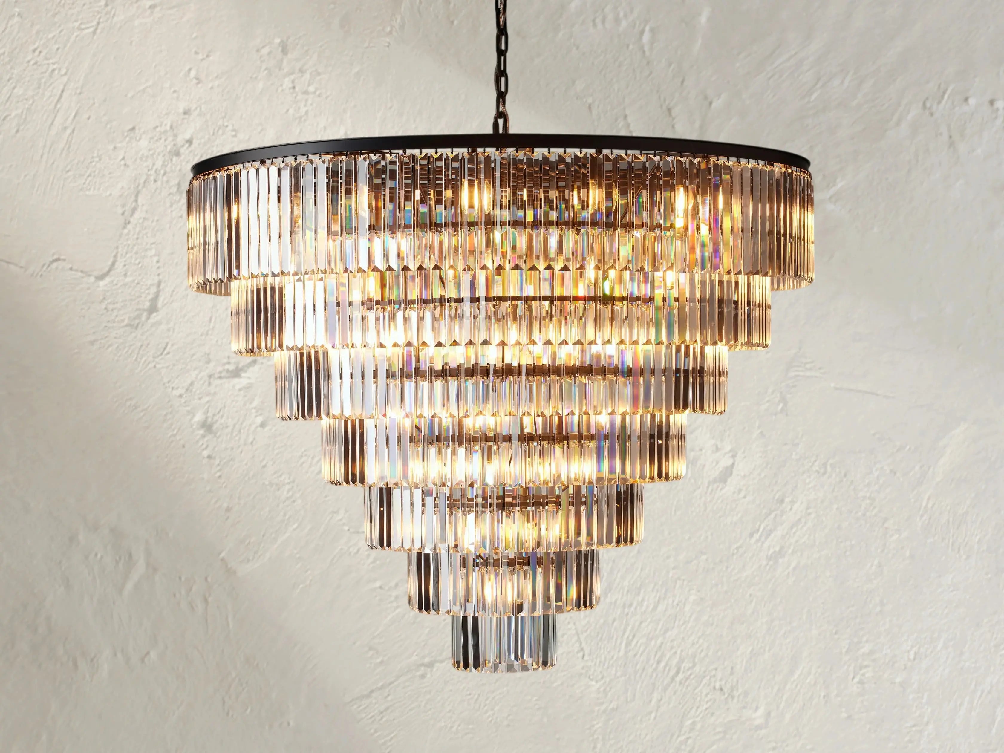 Molyland Tiered Round Chandelier ZELNO LIGHTING