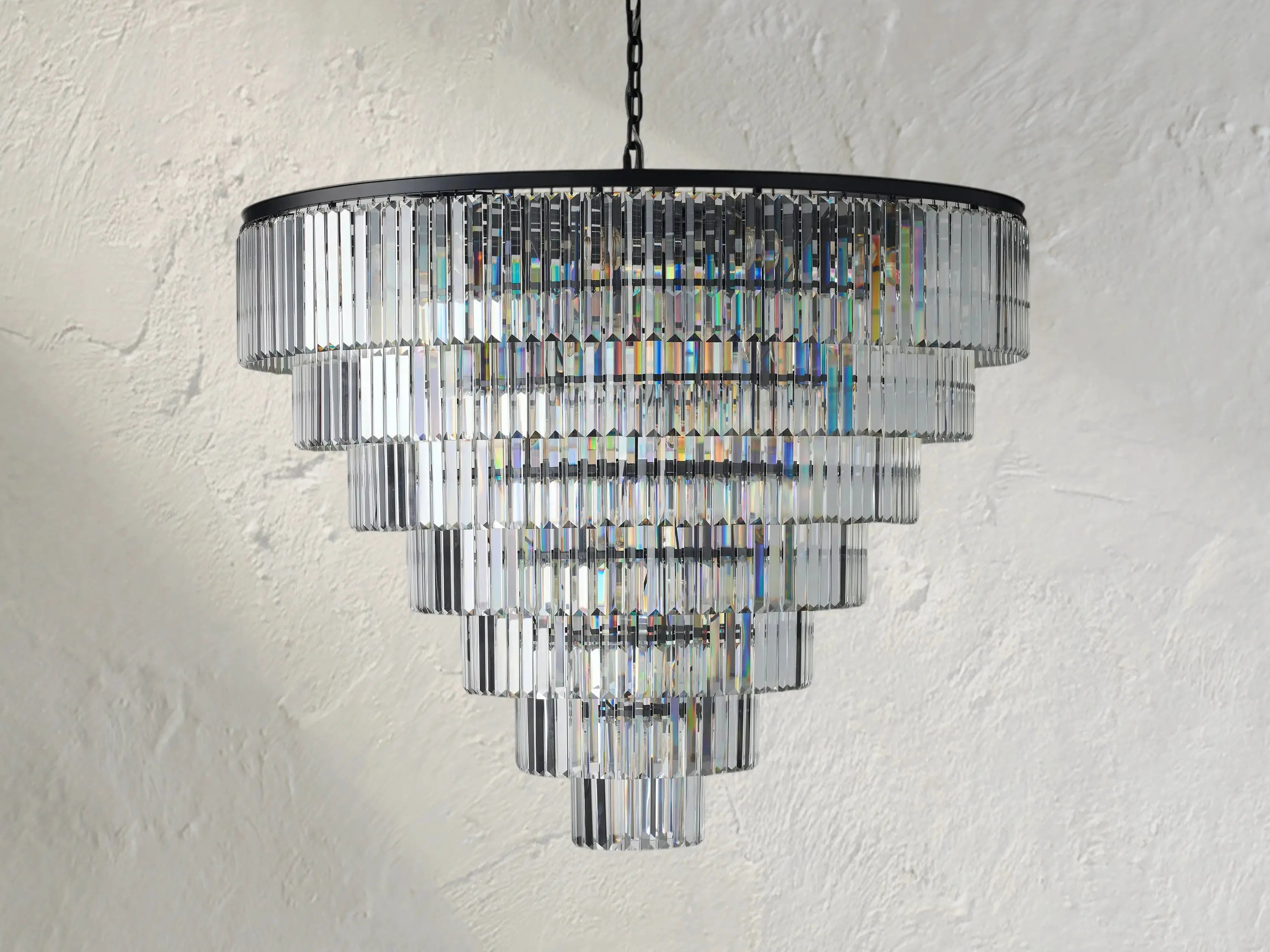 Molyland Tiered Round Chandelier ZELNO LIGHTING