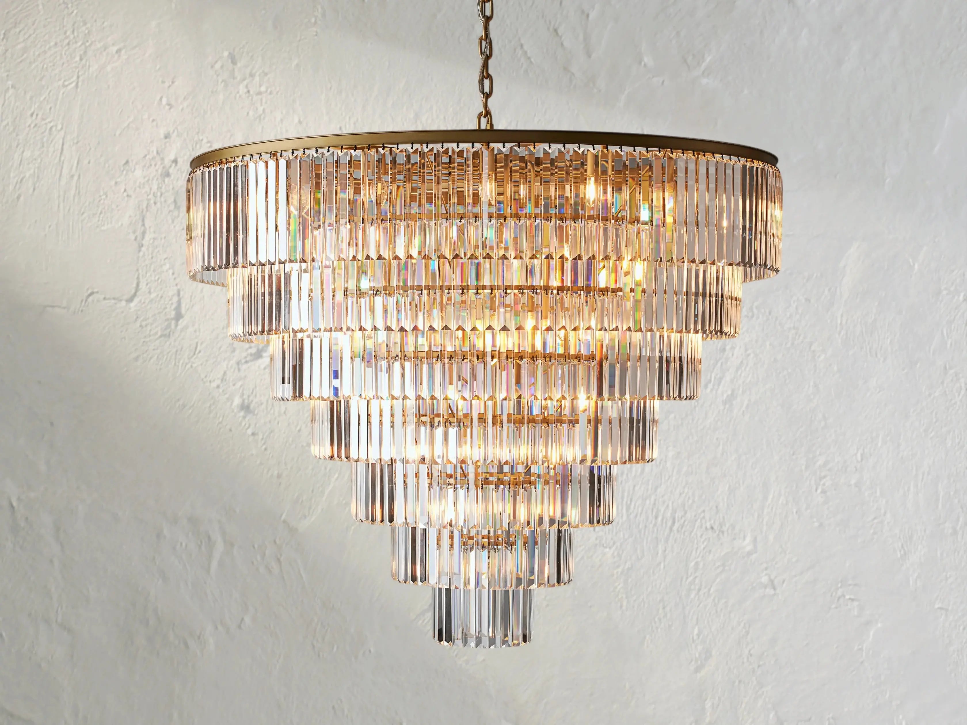 Molyland Tiered Round Chandelier ZELNO LIGHTING