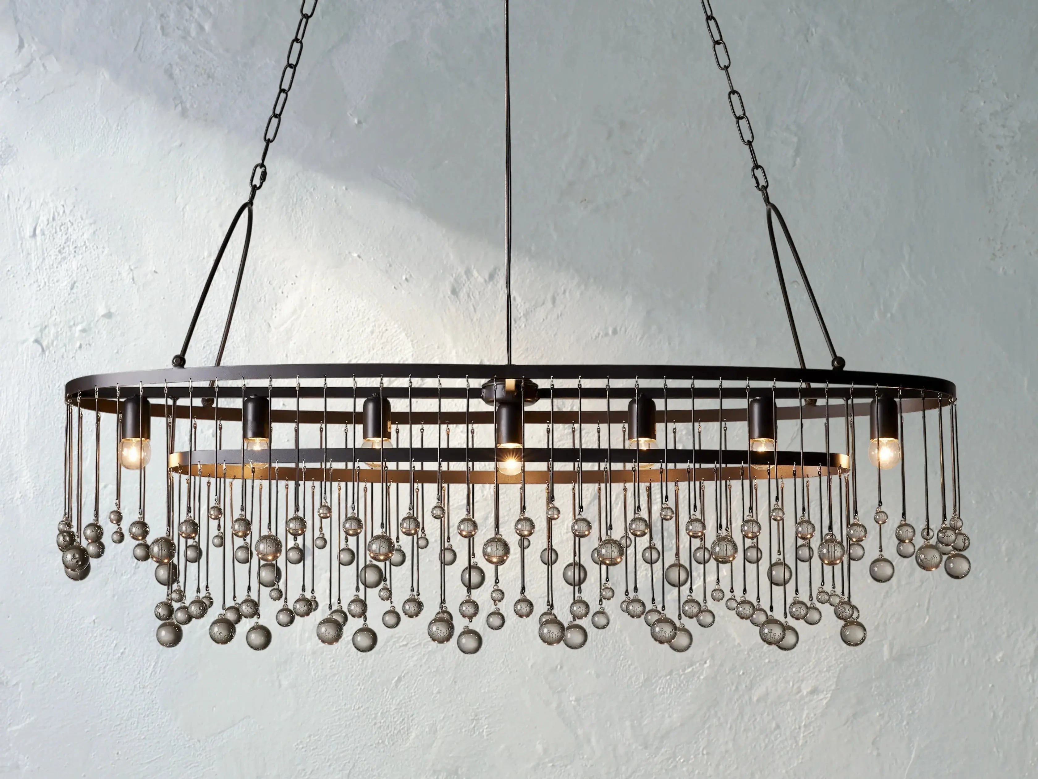 Galior Oval Chandelier ZELNO LIGHTING