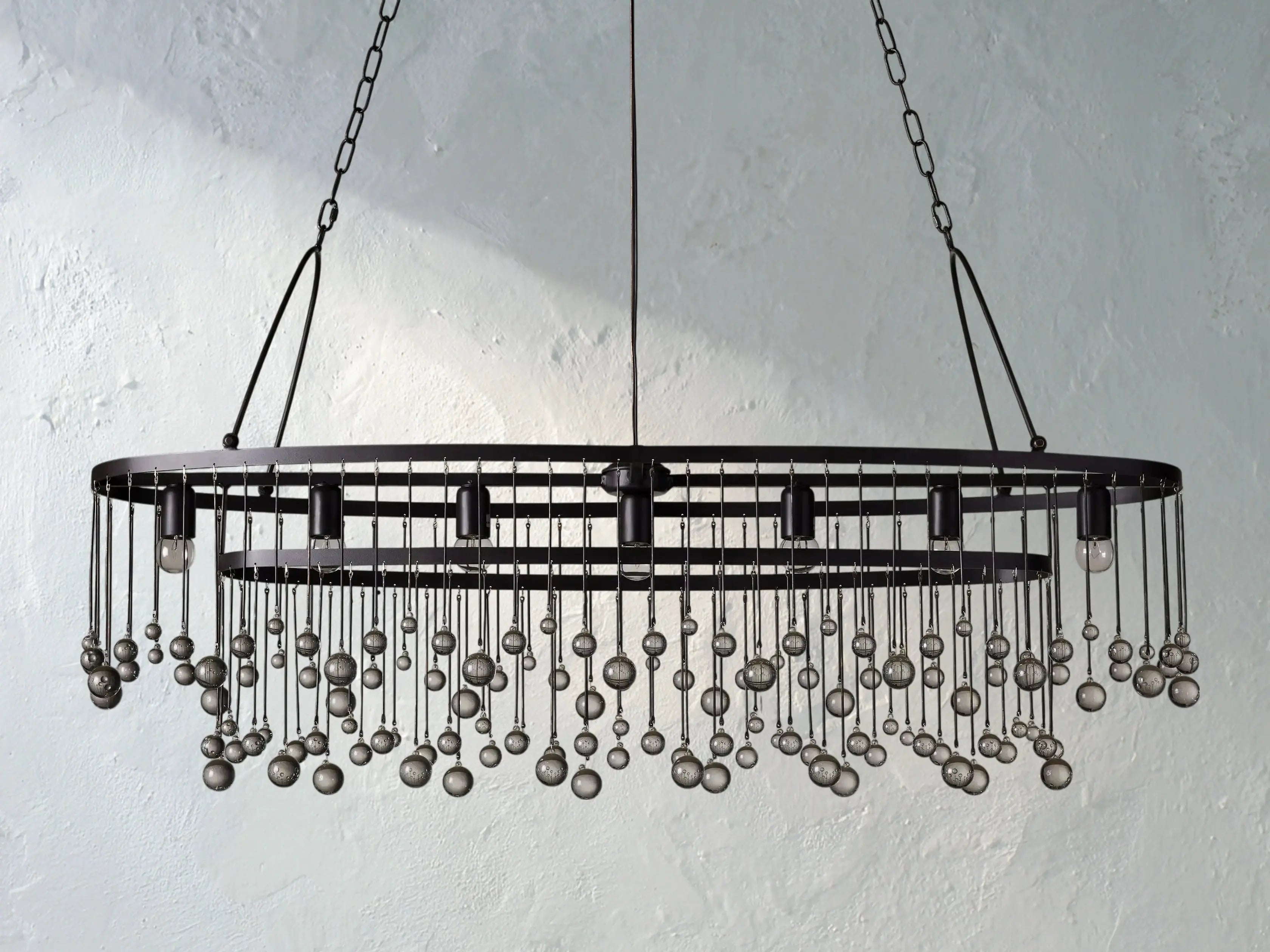 Galior Oval Chandelier ZELNO LIGHTING