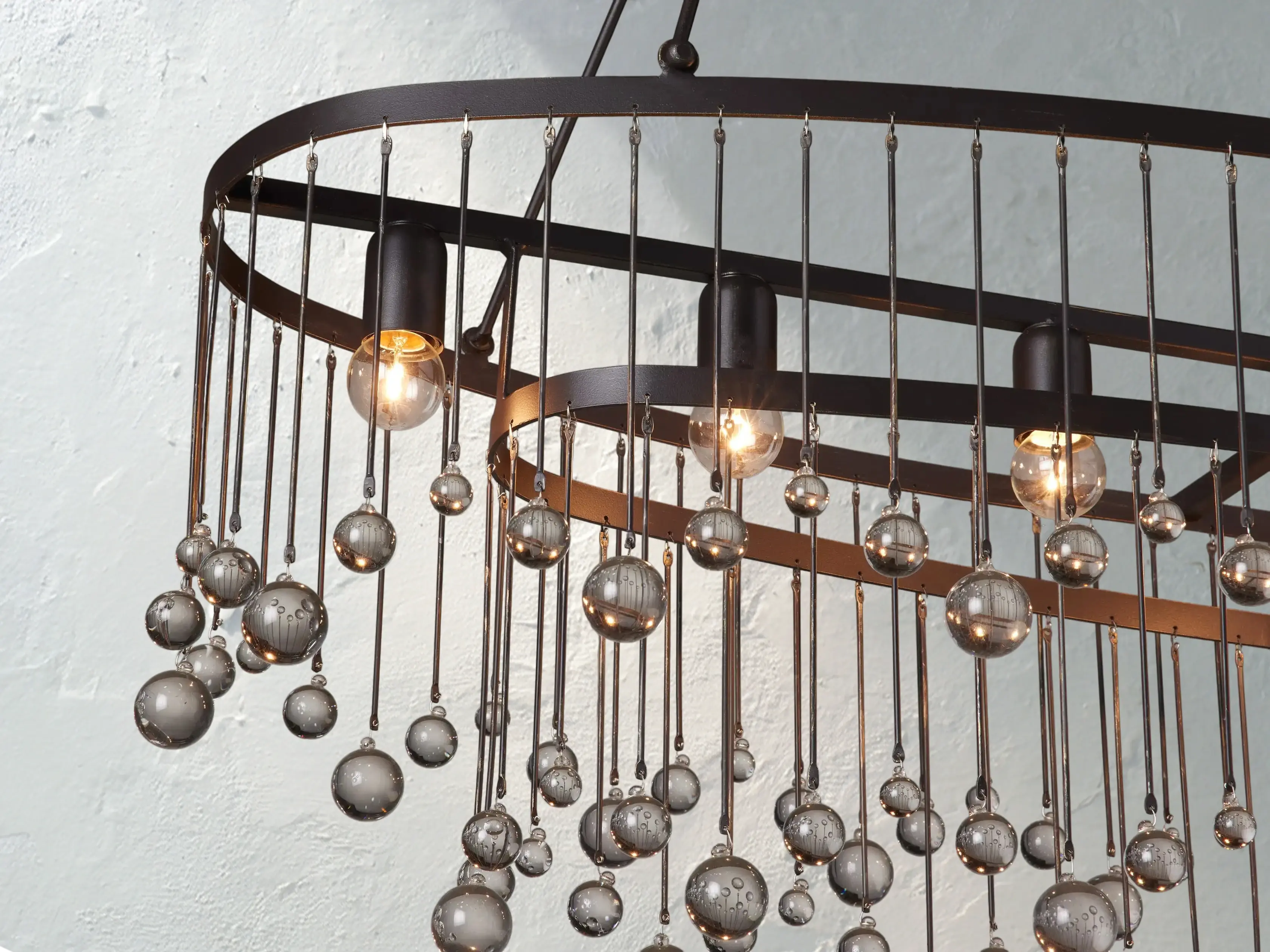 Galior Oval Chandelier ZELNO LIGHTING