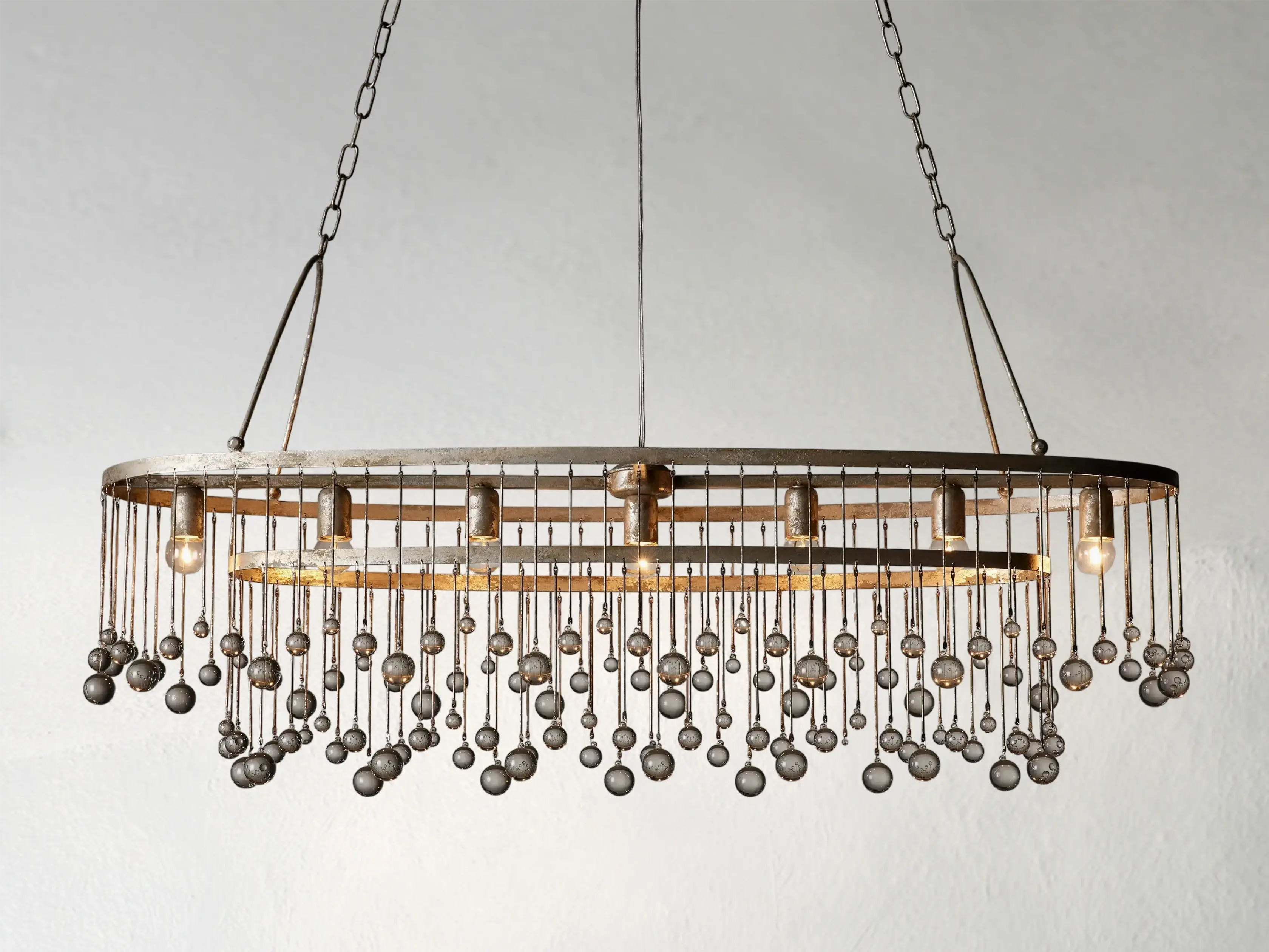 Galior Oval Chandelier ZELNO LIGHTING