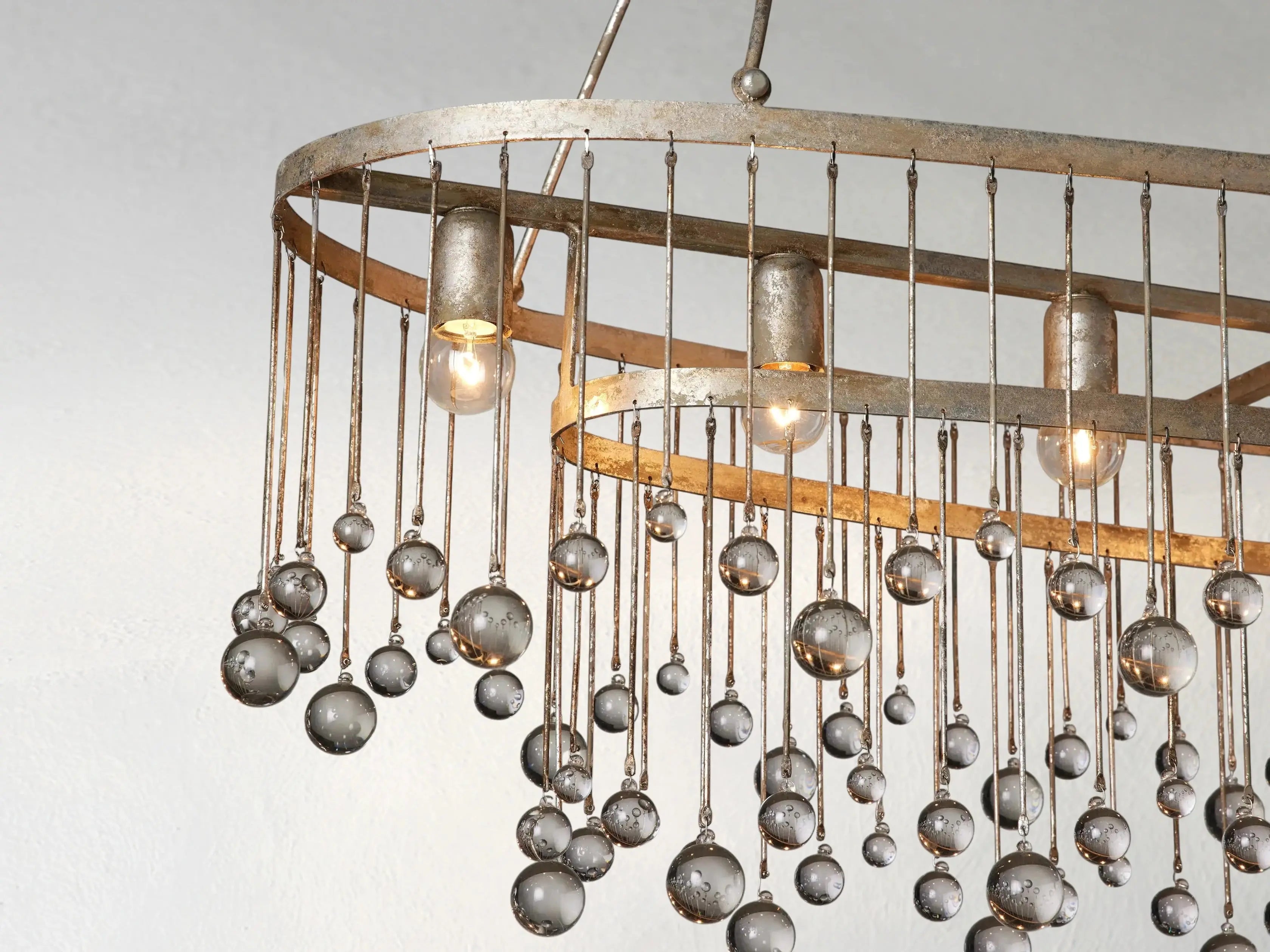 Galior Oval Chandelier ZELNO LIGHTING
