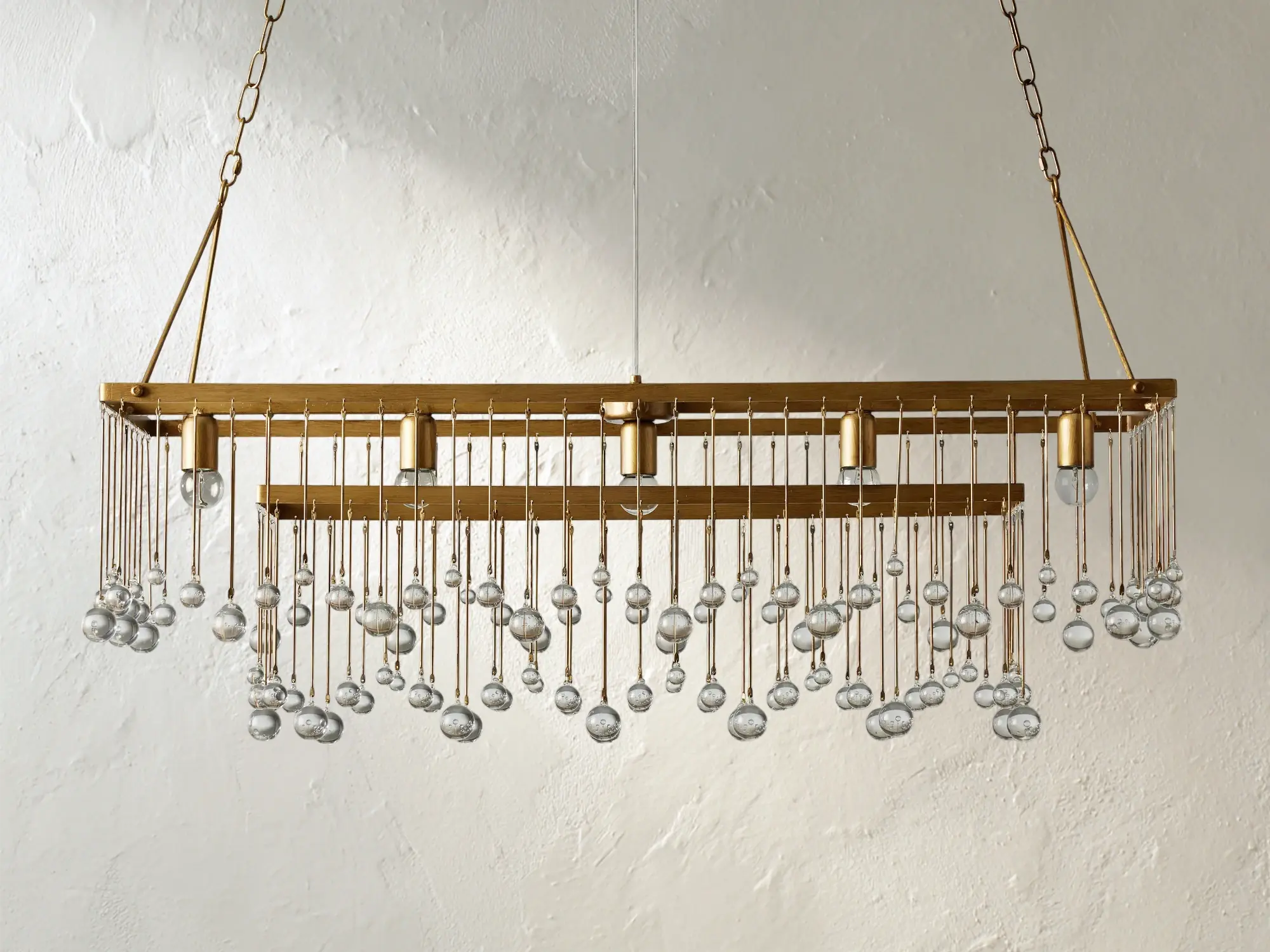 Galior Rectangular Chandelier ZELNO LIGHTING
