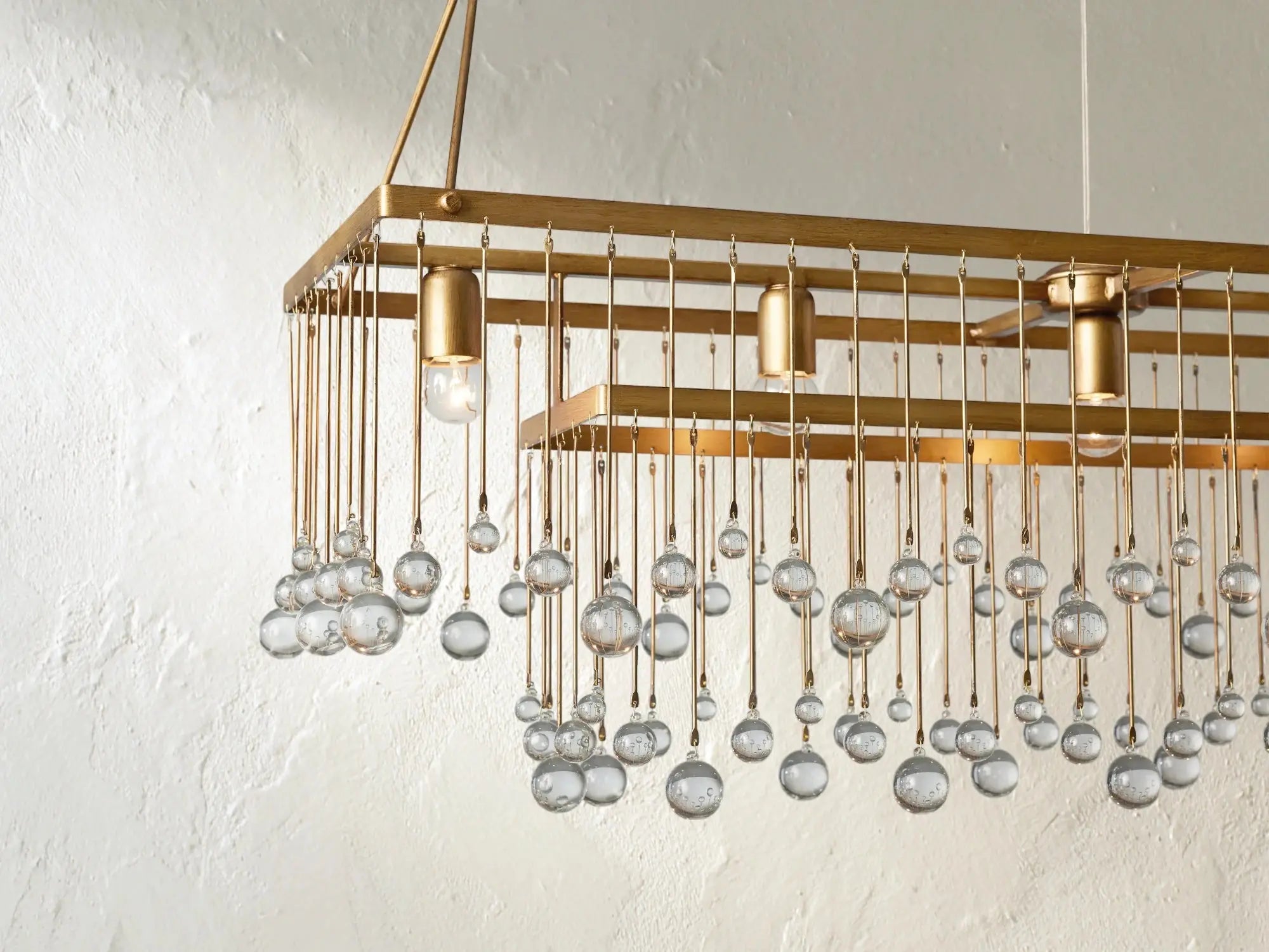 Galior Rectangular Chandelier ZELNO LIGHTING