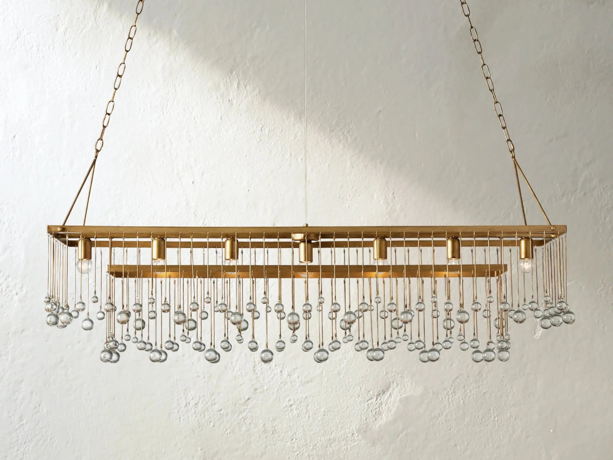 Galior Rectangular Chandelier ZELNO LIGHTING