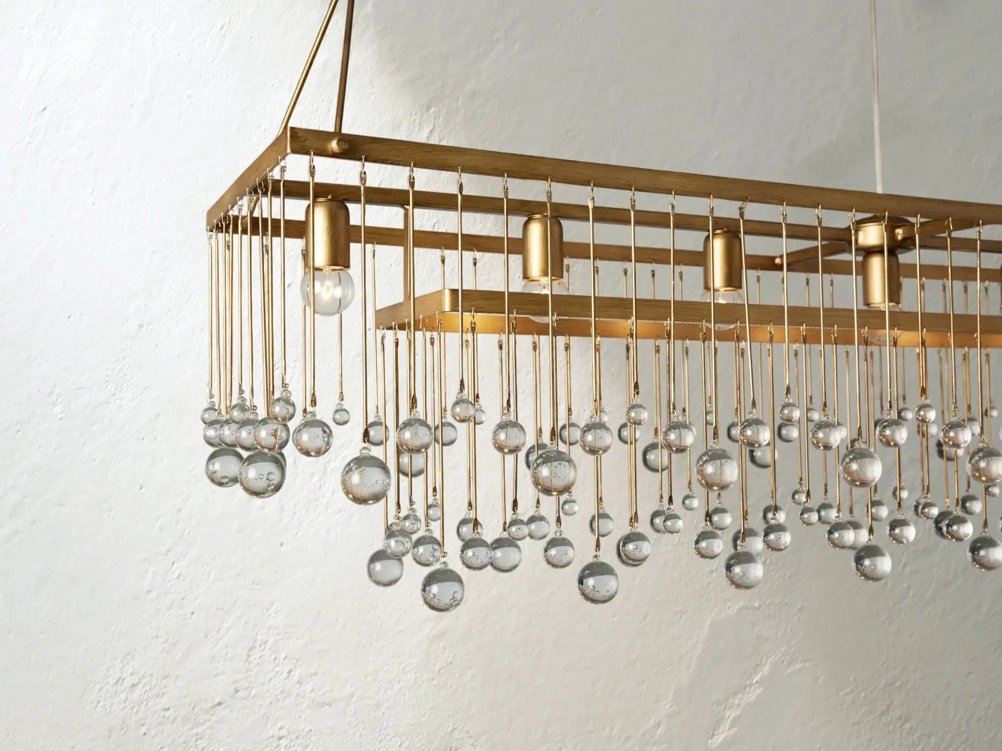 Galior Rectangular Chandelier ZELNO LIGHTING