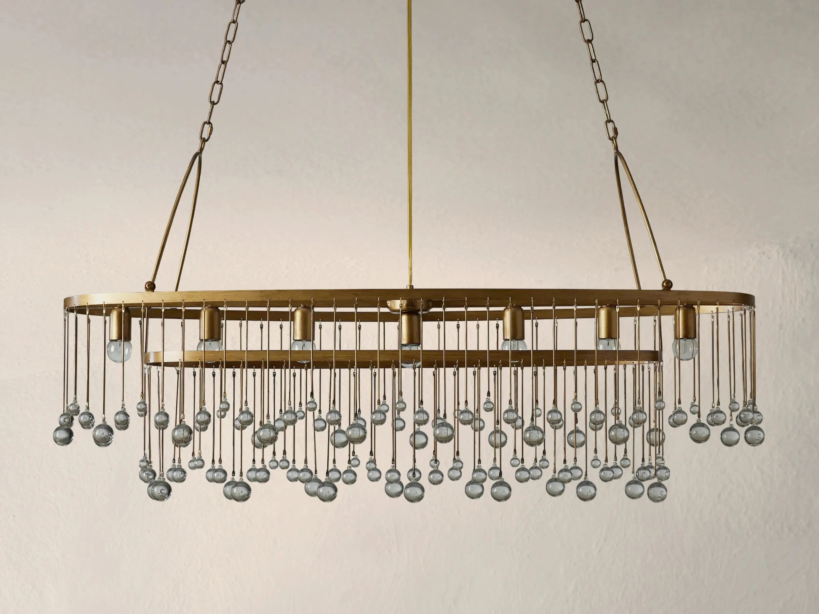 Galior Oval Chandelier ZELNO LIGHTING